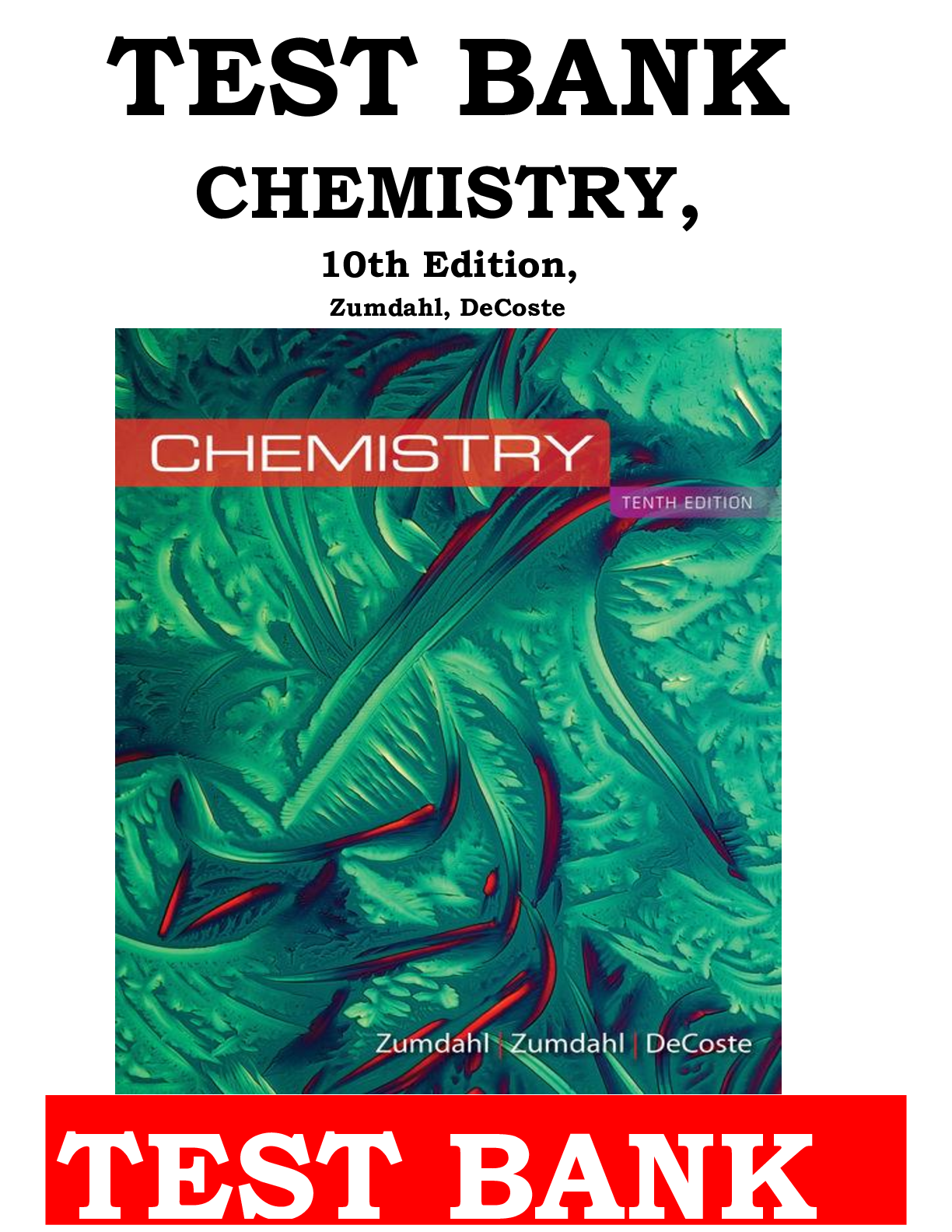 Preview image for TEST BANK FOR CHEMISTRY 10TH EDITION, STEVEN S.ZUMDAHL,SUSAN A.ZUMDAHL,DONALD J.DECOSTE