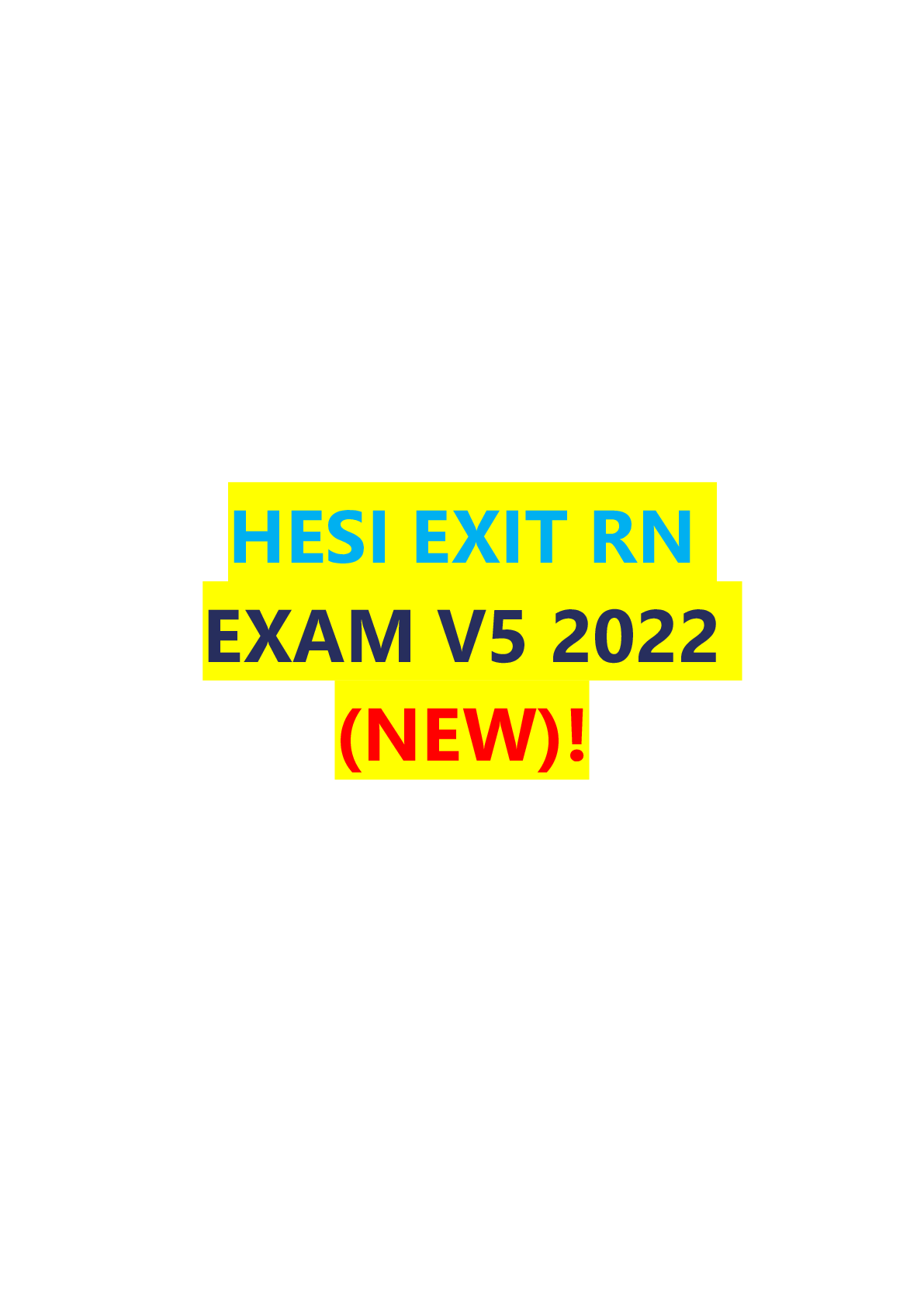 Preview image for Q AND A HESI EXIT_RN EXAM