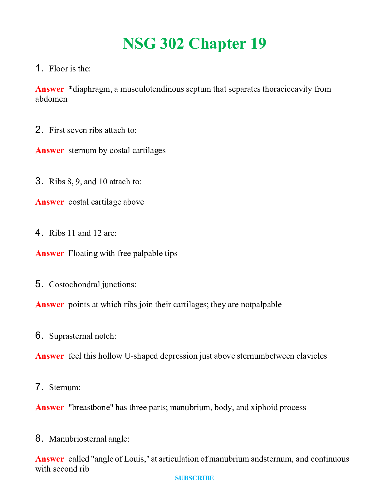 NSG 302 Chapter 19  | Questions & Answers with rationales