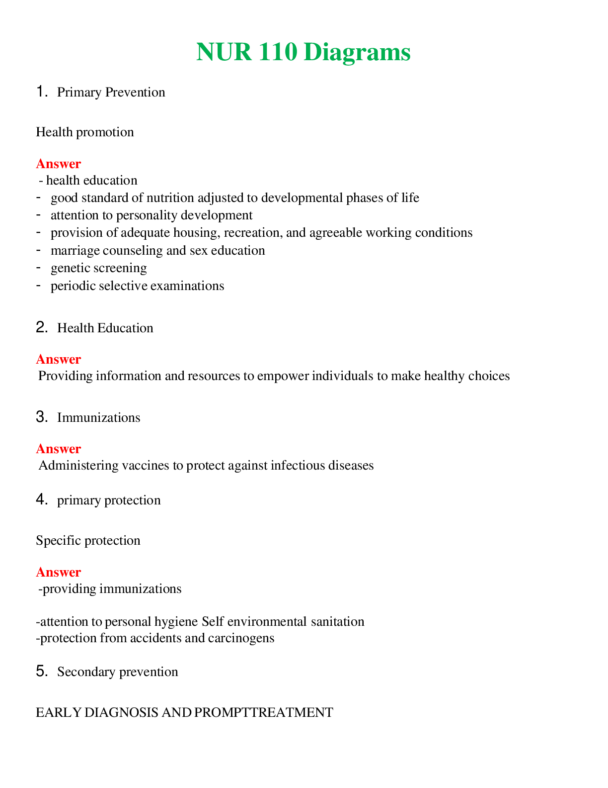 NUR 110   DIAGRAMS | COMPLETE QUESTIONS & ANSWERS (SOLVED) 100% CORRECT