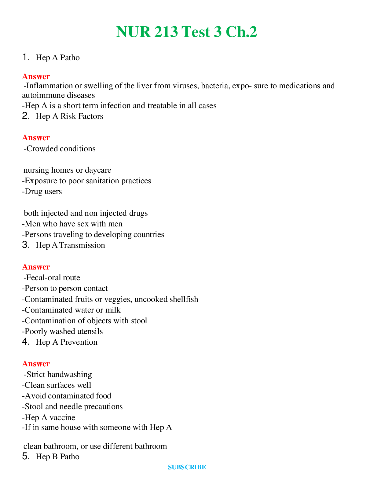 NUR 213   TEST 3 CH.2 | A SOLVED 100% CORRECT
