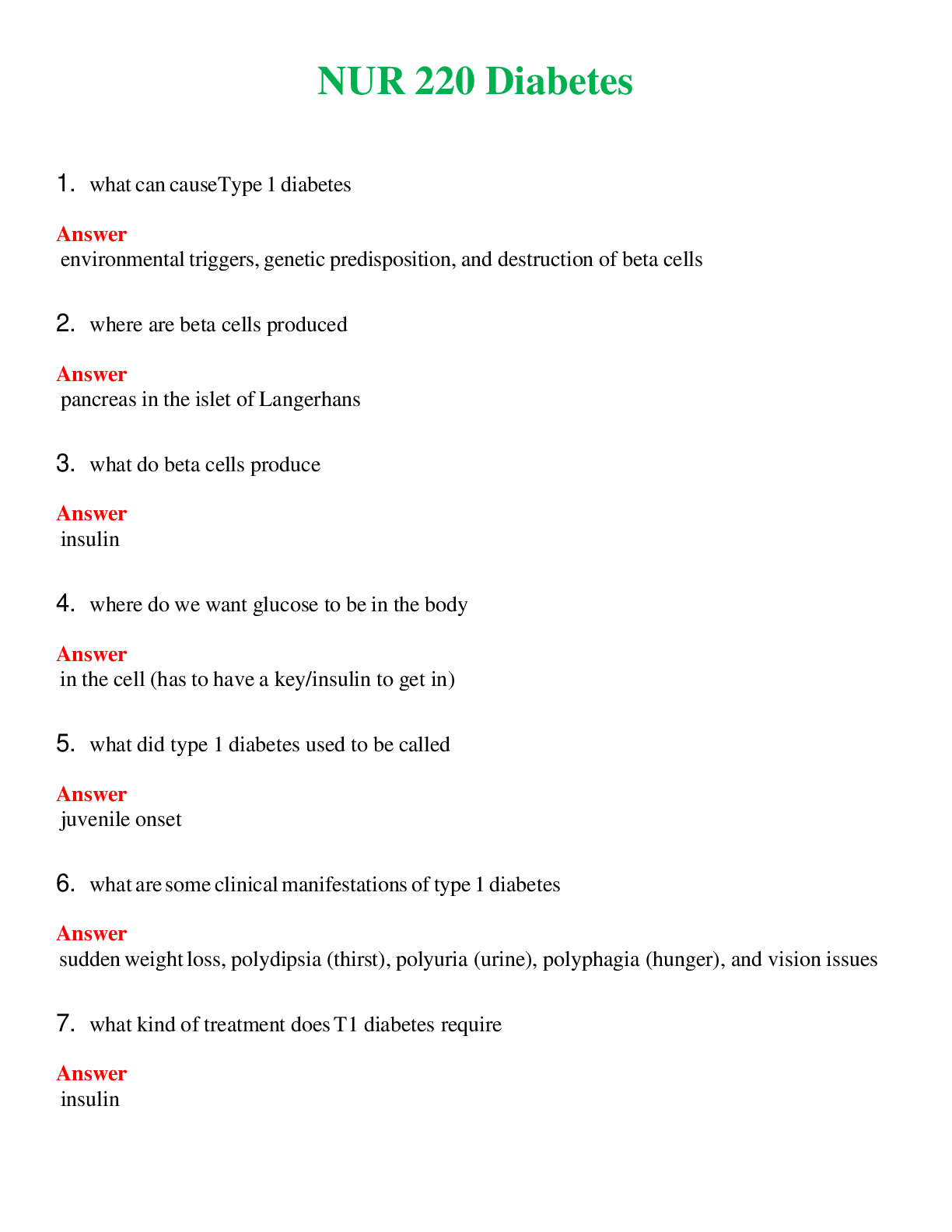 NUR 220   DIABETES | GRADED A+ SOLVED 100% CORRECT