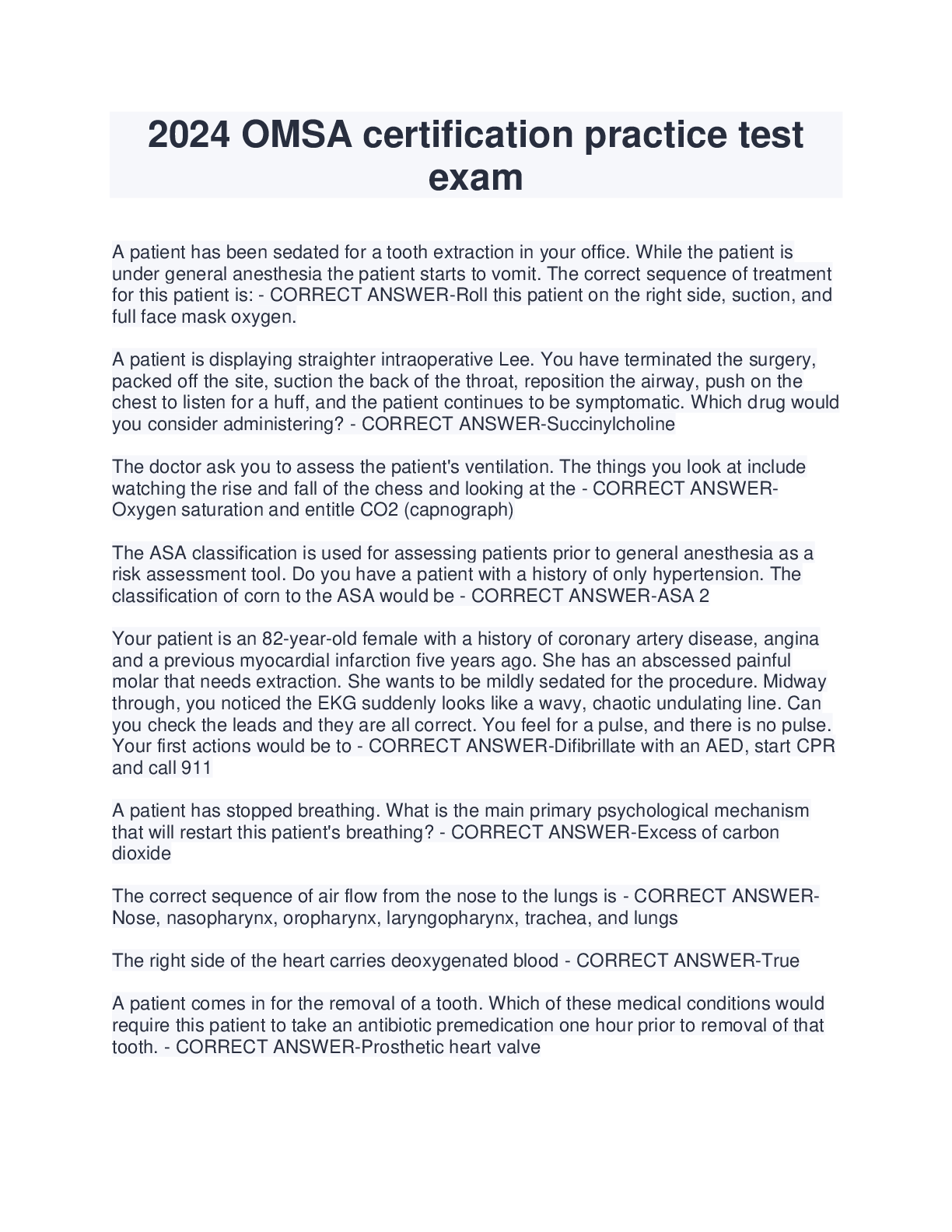Preview of 2024 OMSA certification practice test exam.pdf