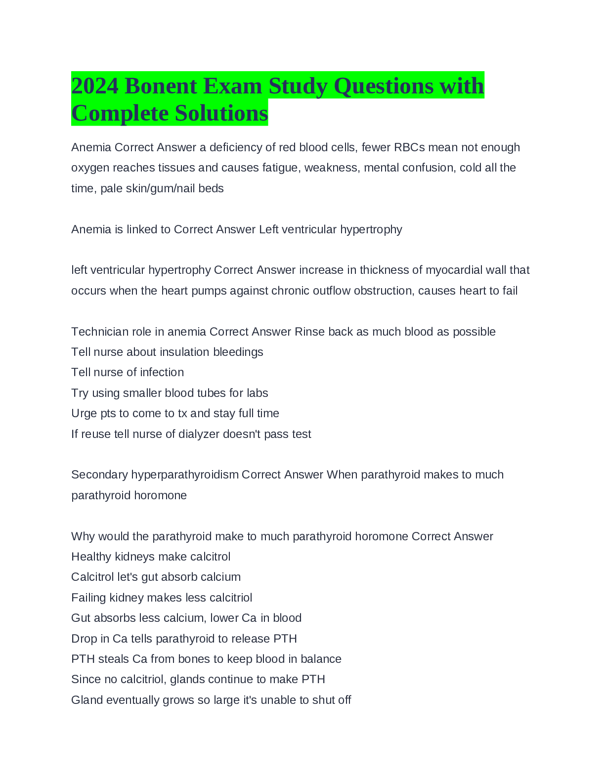 2024 Bonent Exam Study Questions with Complete Solutions.pdf