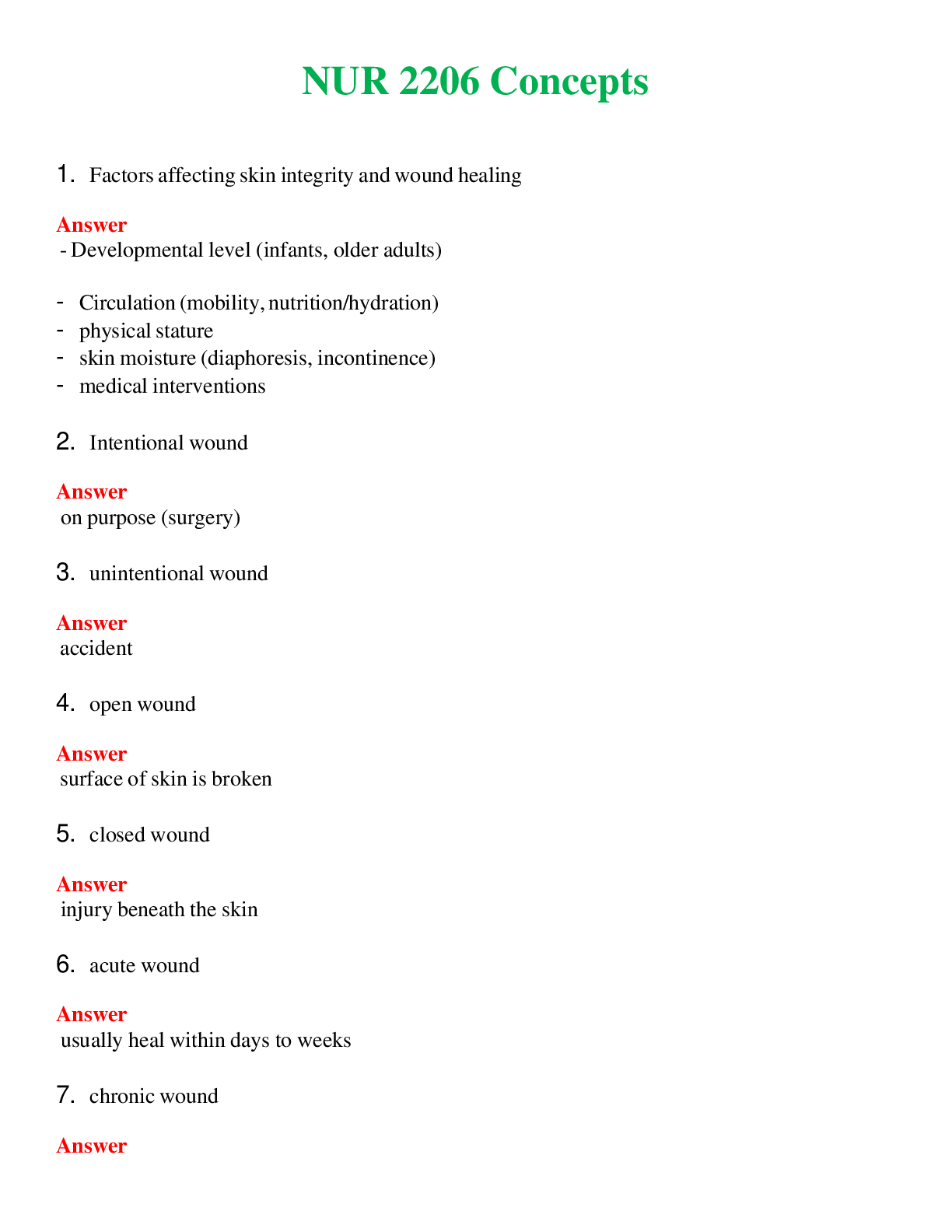 Preview image for NUR 2206 ( LATEST 2024 / 2025 ) CONCEPTS | QUESTIONS & ANSWERS (SOLVED)