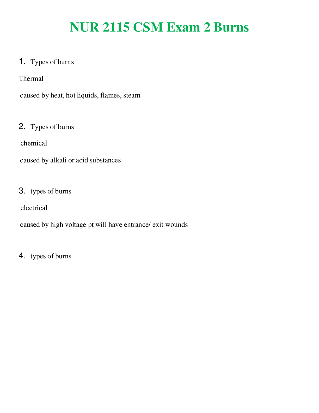 Preview image for NUR 2115   CSM EXAM 2 BURNS | WITH 100% VERIFIED ANSWERS