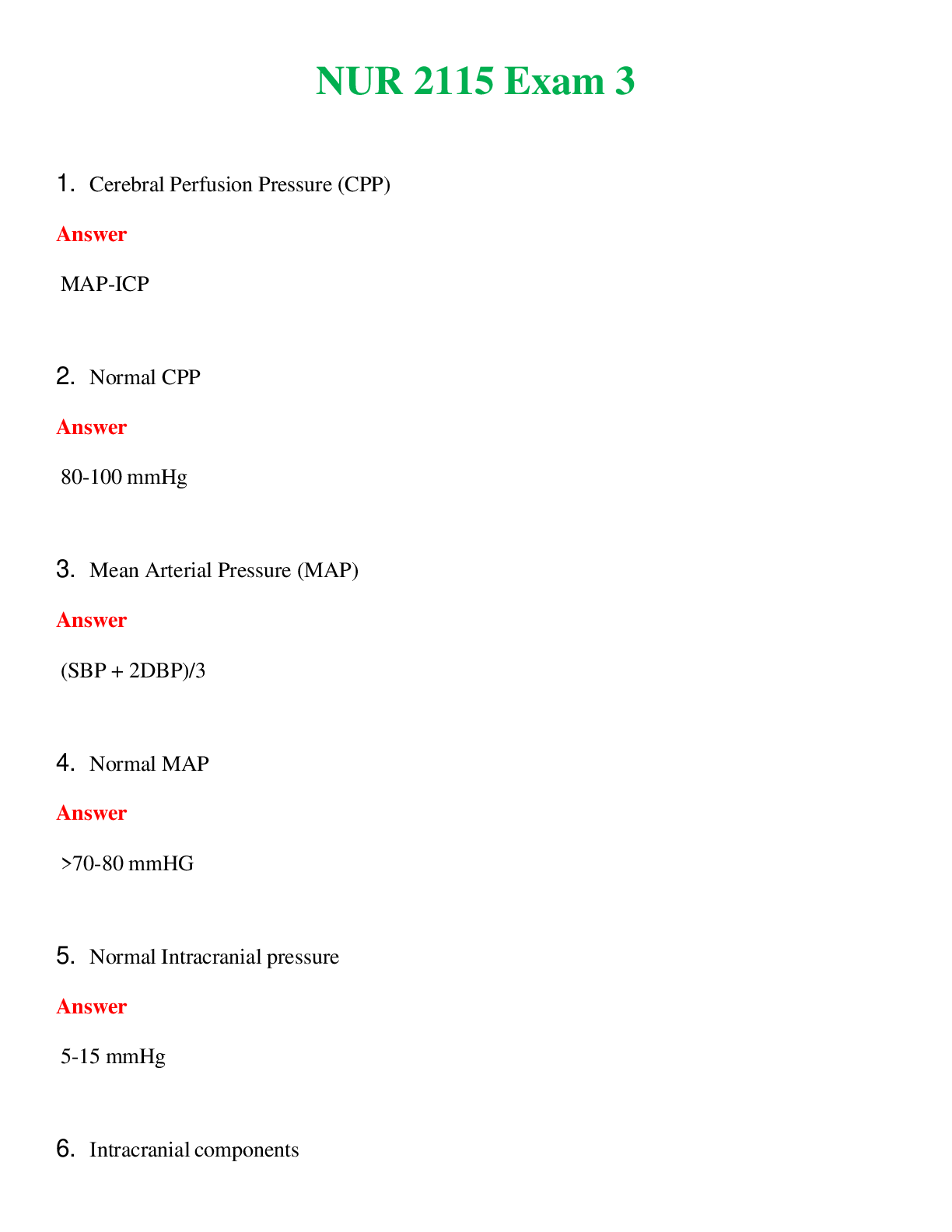 Preview image for NUR 2115   EXAM 3 | A+ RATED GUIDE | QUESTIONS AND ANSWERS (SOLVED)