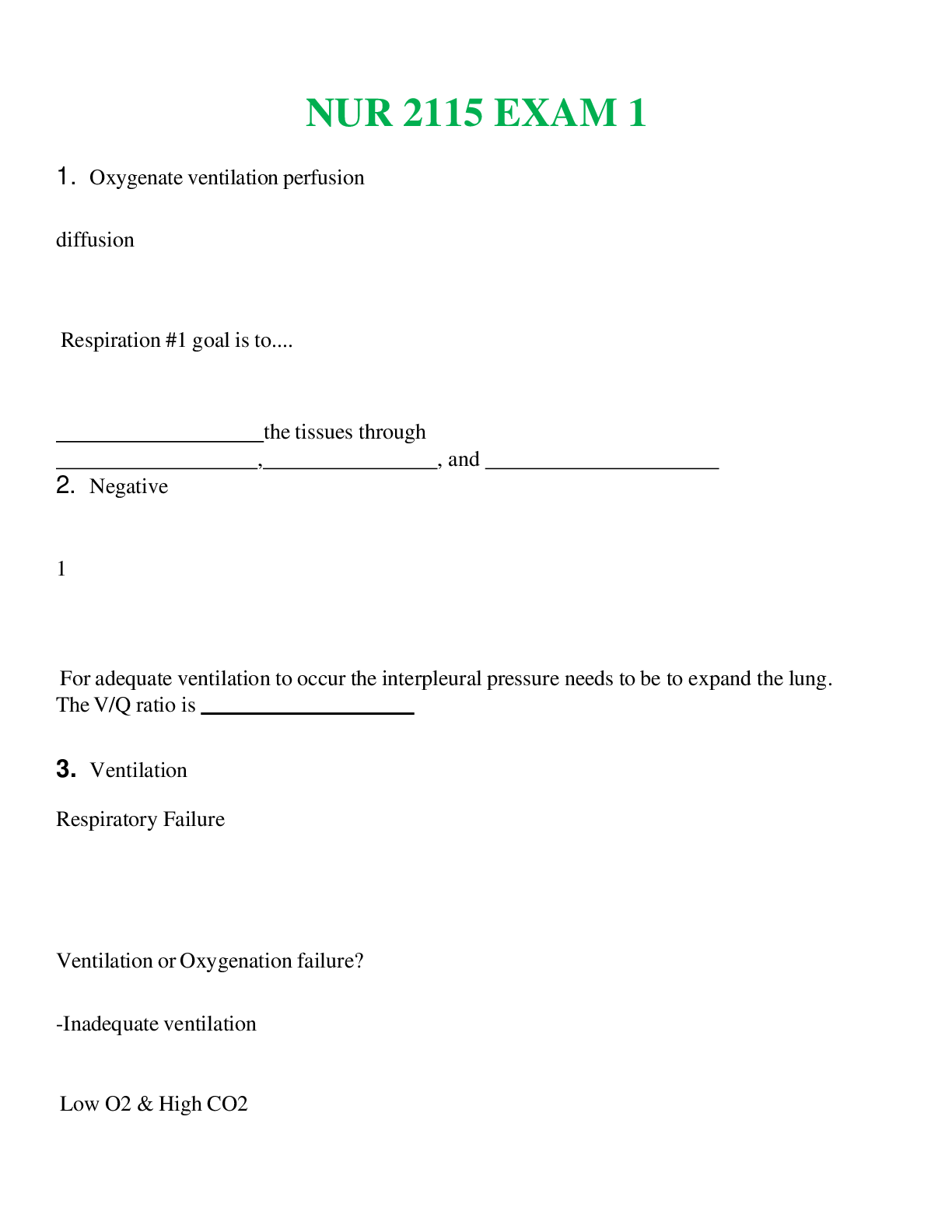 Preview image for NUR 2115   EXAM 1 | WITH 100% VERIFIED ANSWERS