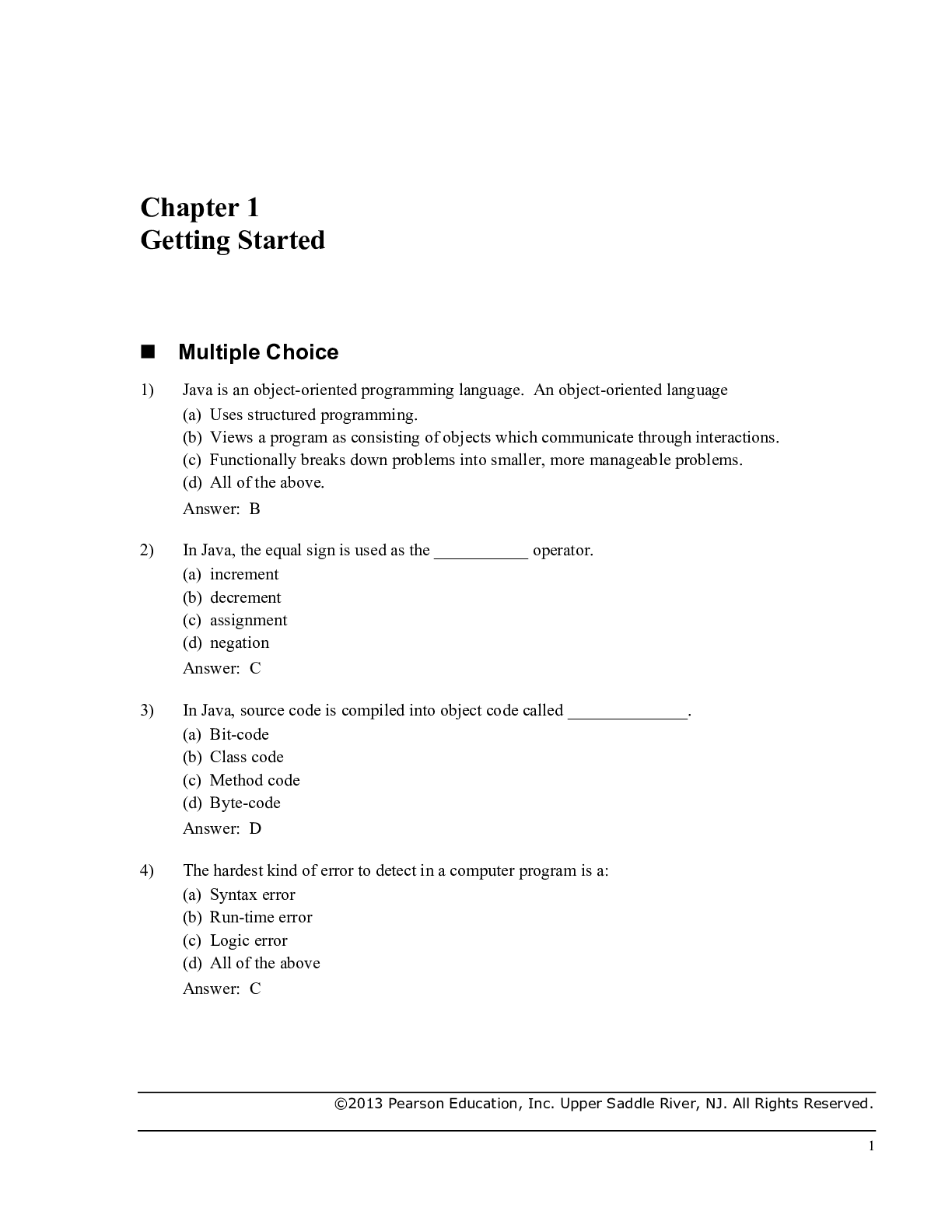 Preview image for Test Bank for Absolute Java, 5E Walter Savitch