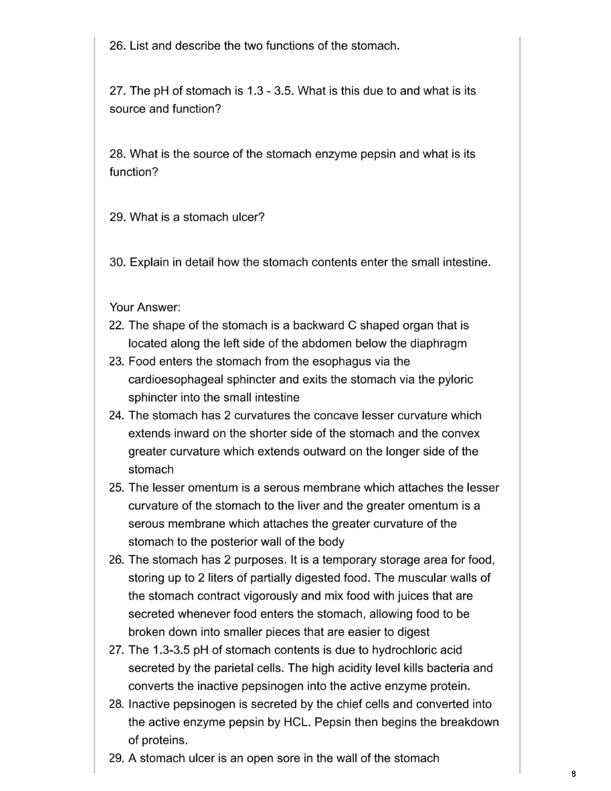 Preview of BIOD 151 Exam 3 Essential Human Anatomy and Physiology 1 With Lab 2023