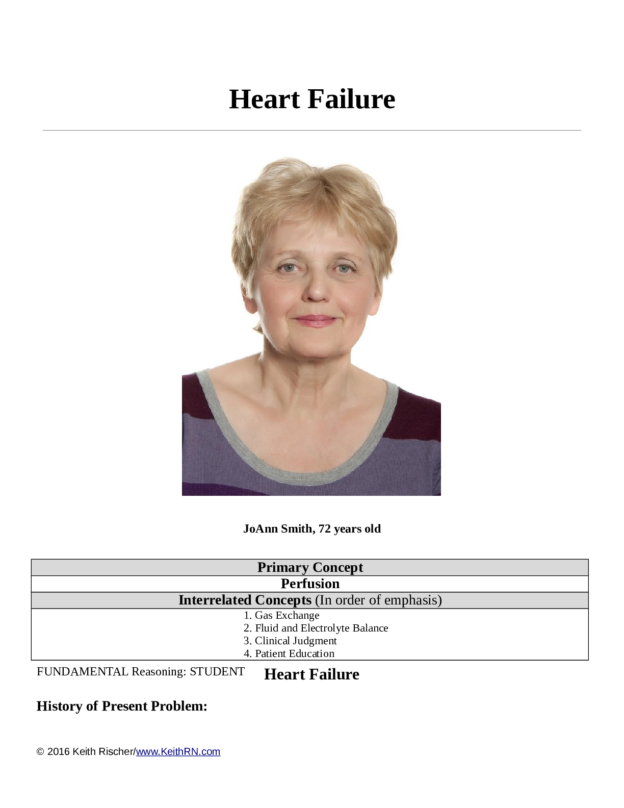 Preview of heart failure case study