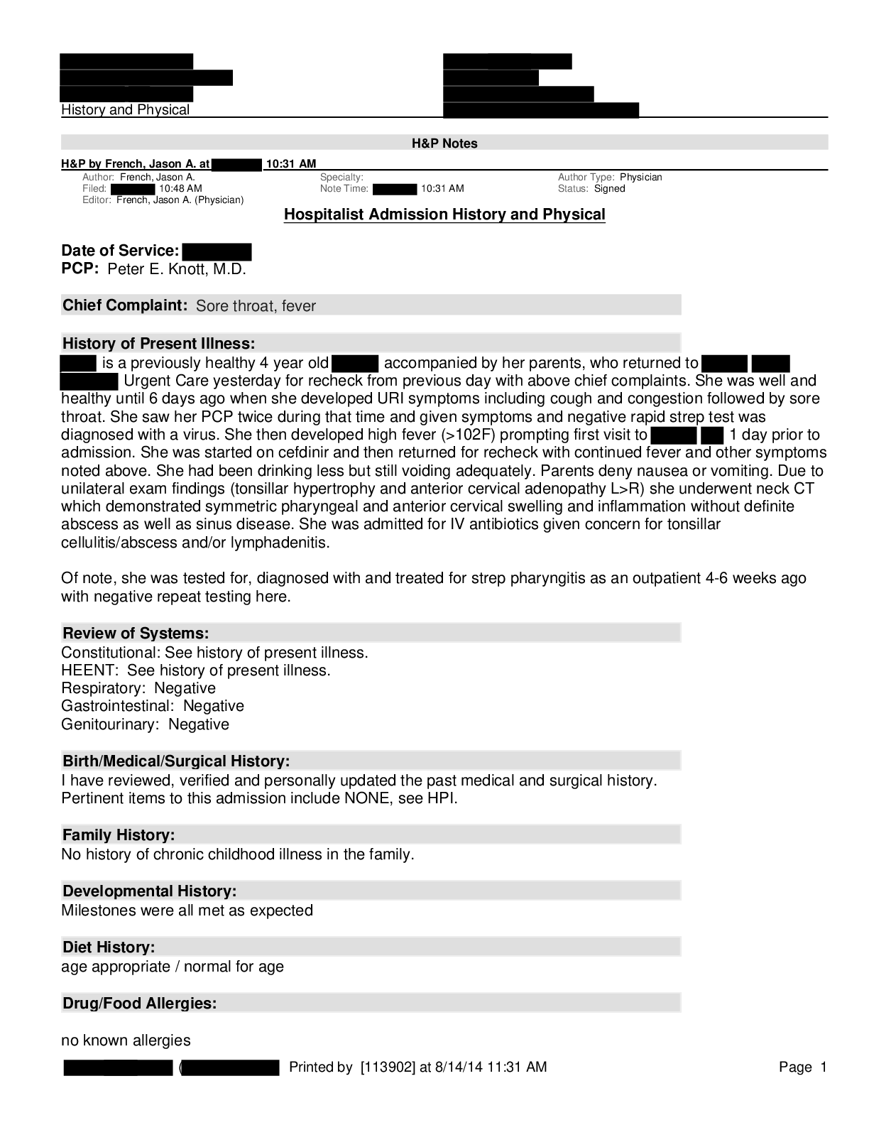 Preview image for Hospitalist Admission History and Physical
