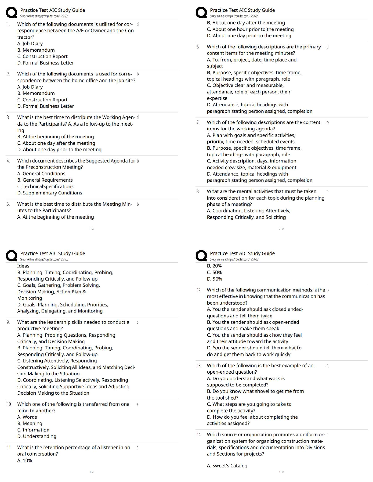 Preview of Practice Test AIC Study Guide   2025 Update / New Version Exam Prep