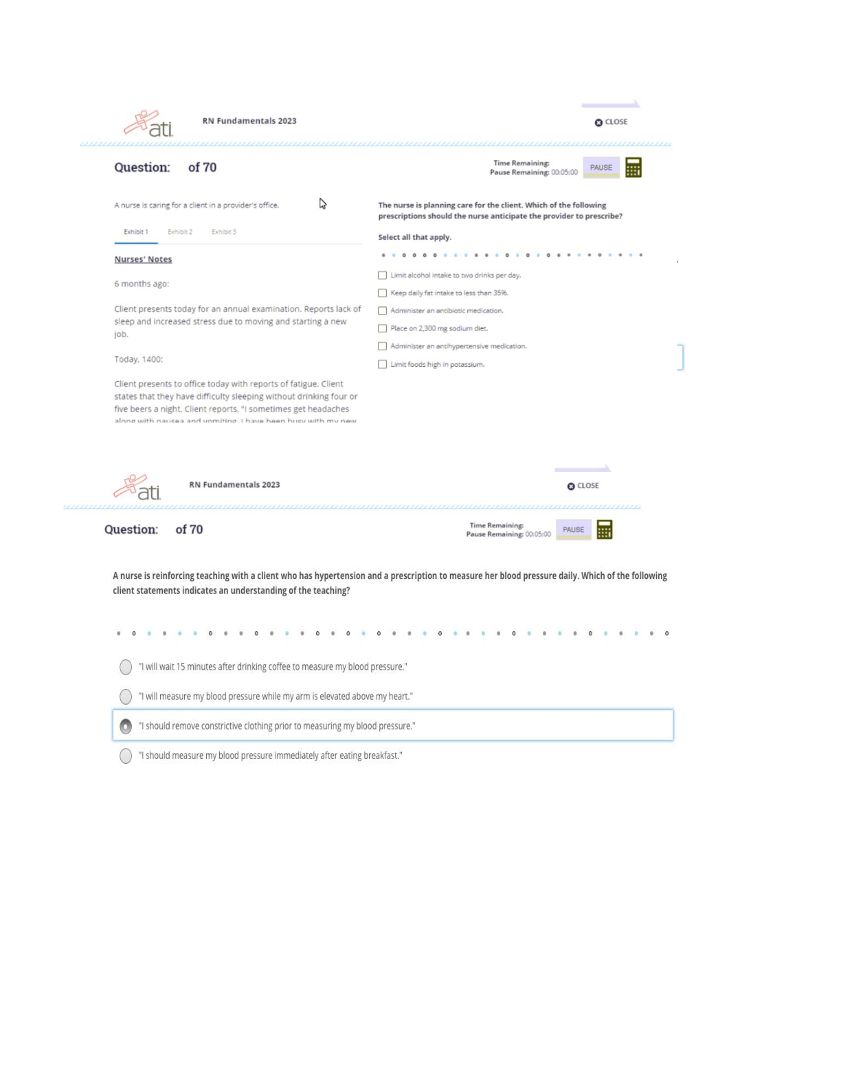 Preview image for ATI RN FUNDAMENTALS PROCTORED EXAM WITH NGN 2023/2025 - 70 SCREENSHOT QUESTIONS & ANSWERS