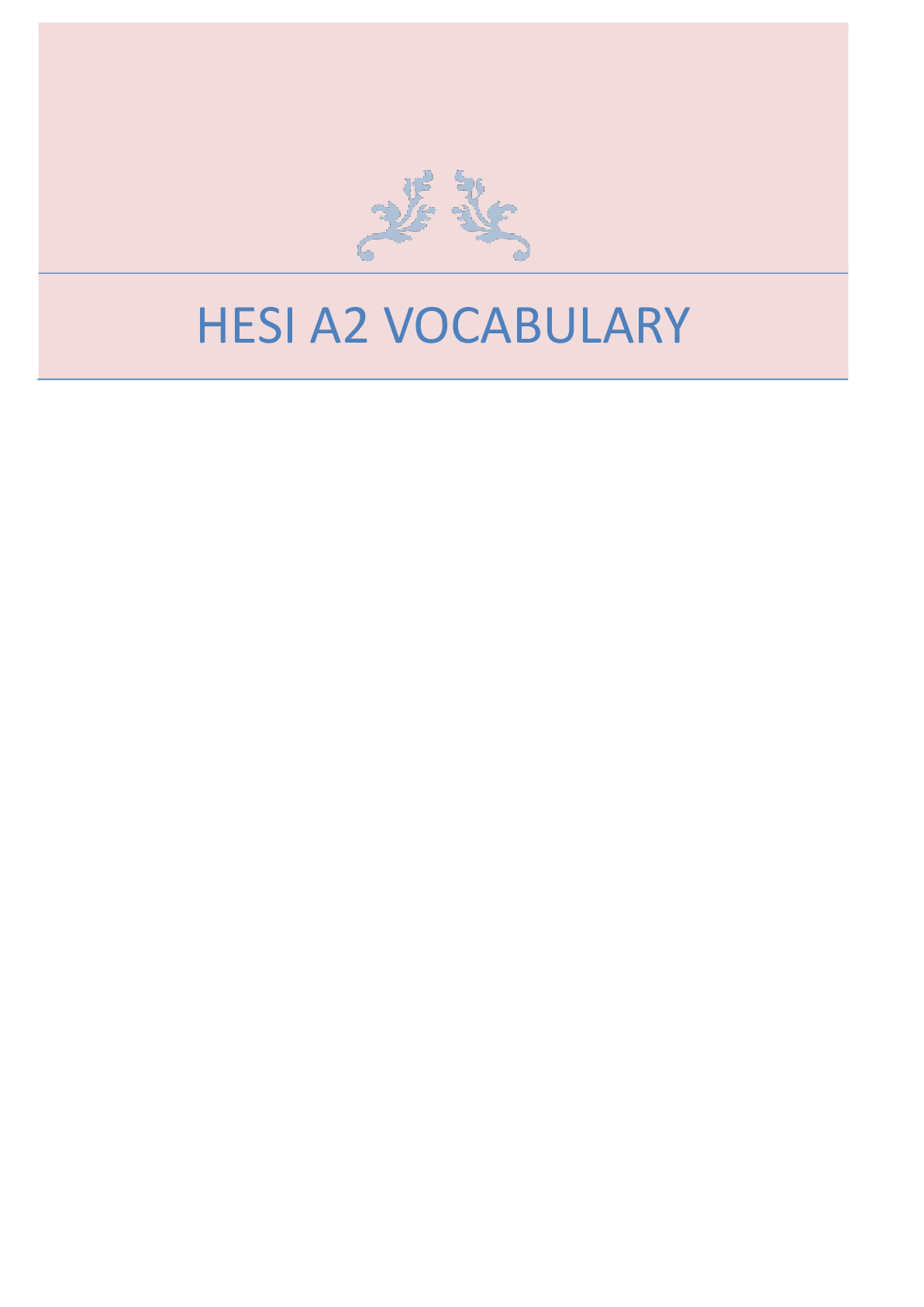 Preview of HESI A2 latest version 2023