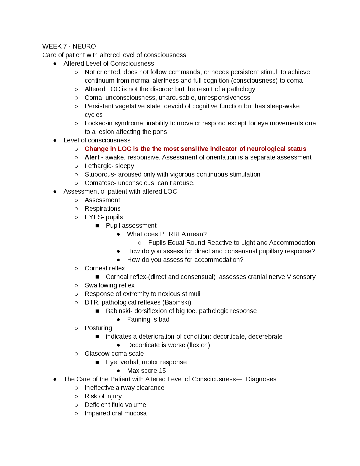 Preview image for NURSING SURGICAL WEEK 7 - NEURO STUDY GUIDE (1)