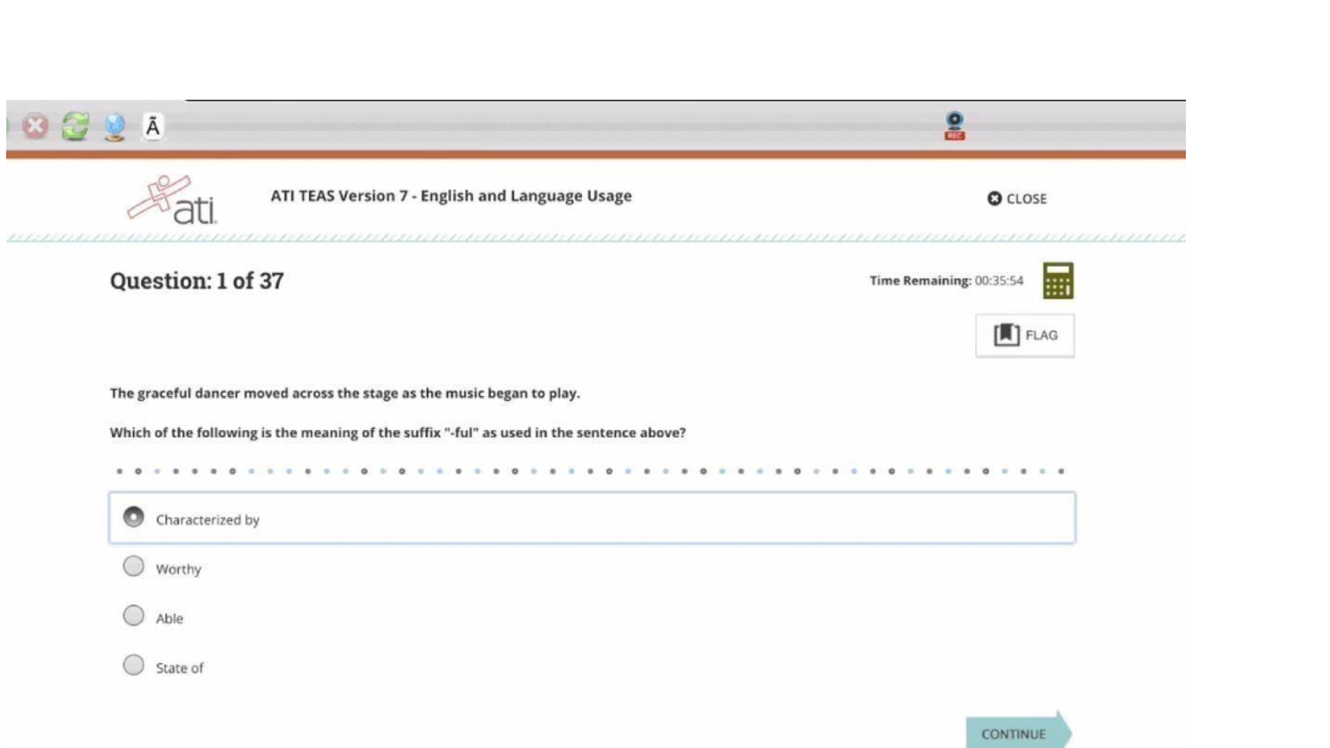 Preview image for TEAS ENGLISH ATI TEAS VERSION 7 NEW