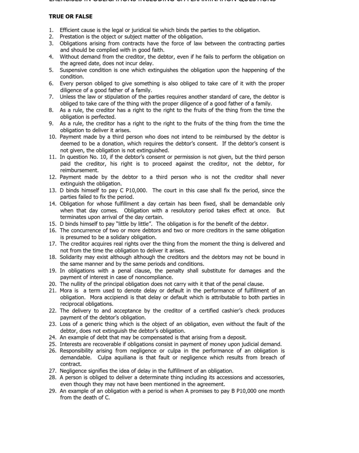 Preview image for Exercise in Obligations:Including CPA Examination Questions