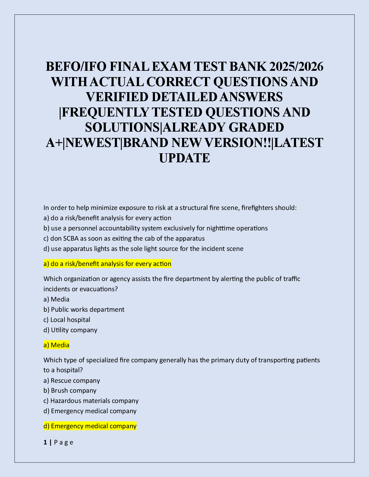 Preview image for BEFO/IFO FINAL EXAM TEST BANK 2025/2026