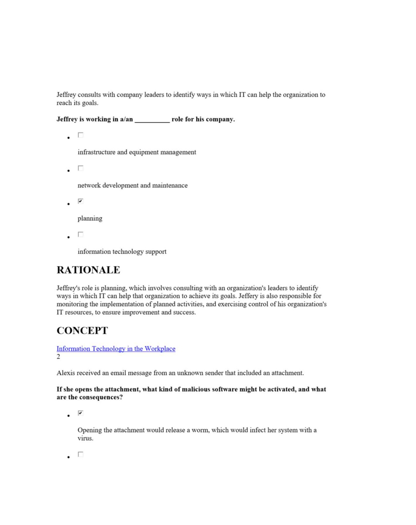 Preview image for Information Technology Final Test Training