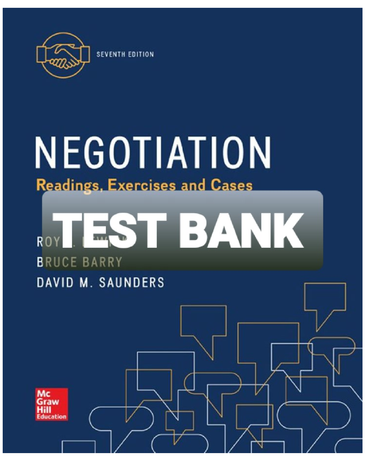 Preview image for Negotiation Reading Exercises And Cases 7th Edition By Saunders TEST BANK