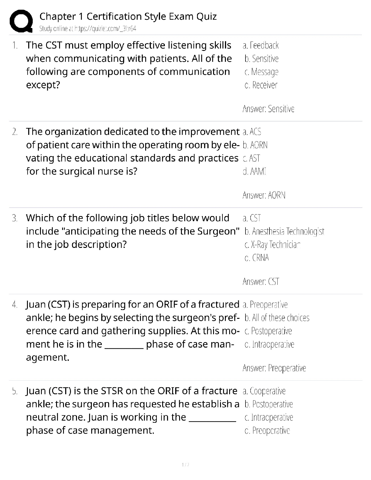 Preview image for Chapter 1 Certification Practice Exam / [Subject] Foundations Quiz / Test Prep & Key Concepts