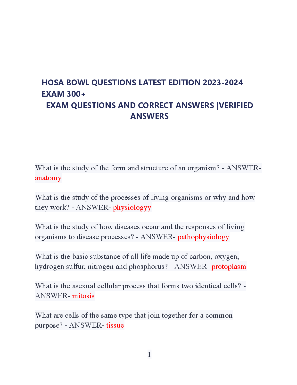 Preview image for HOSA BOWL QUESTIONS LATEST_2023.pdf (1)