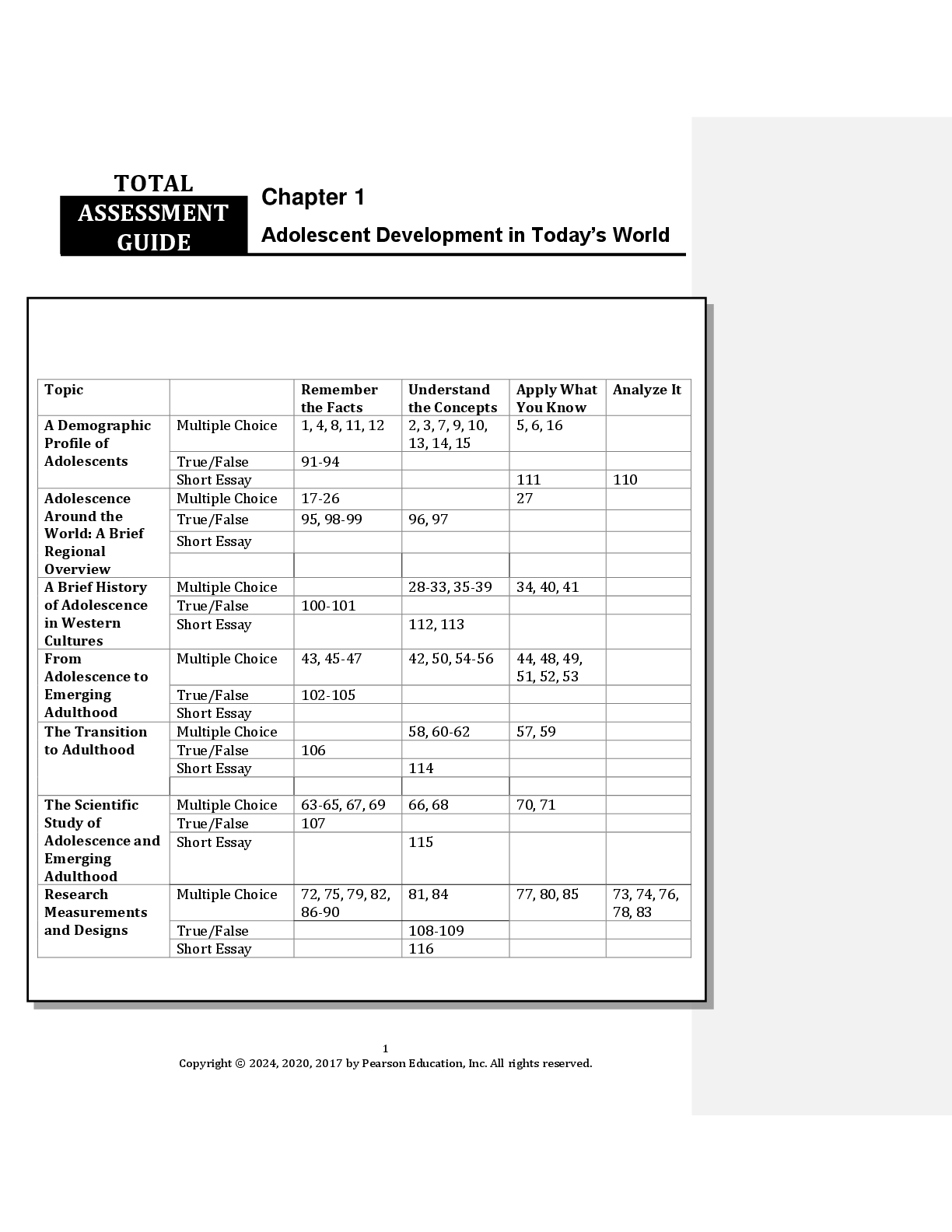 Preview image for Test Bank For Adolescence Emerging Adulthood 7th Edition By Jeffrey Jensen Arnett 2024 Chapter 1-13 A+ 2025