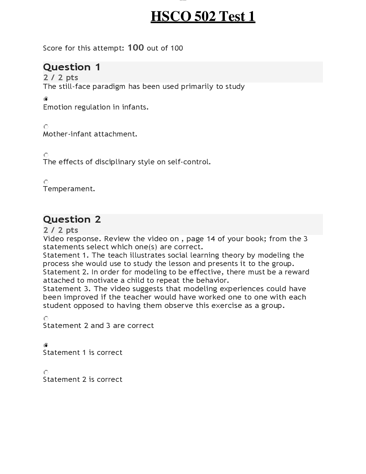 Preview image for HSCO 502 Test 1