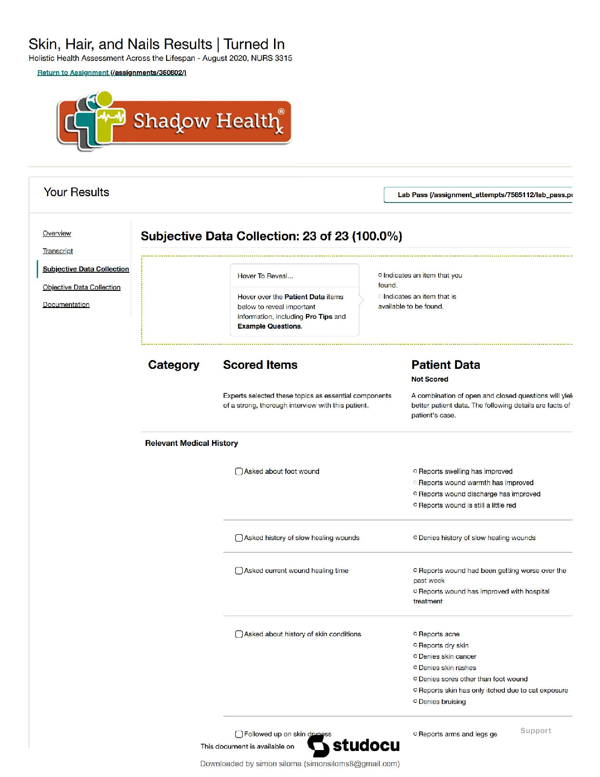 Preview image for NURS 3315 RN-BSN Holistic Health Assessment Across the Lifespan / Quiz, Test Bank & Study Guide / 2025 Update