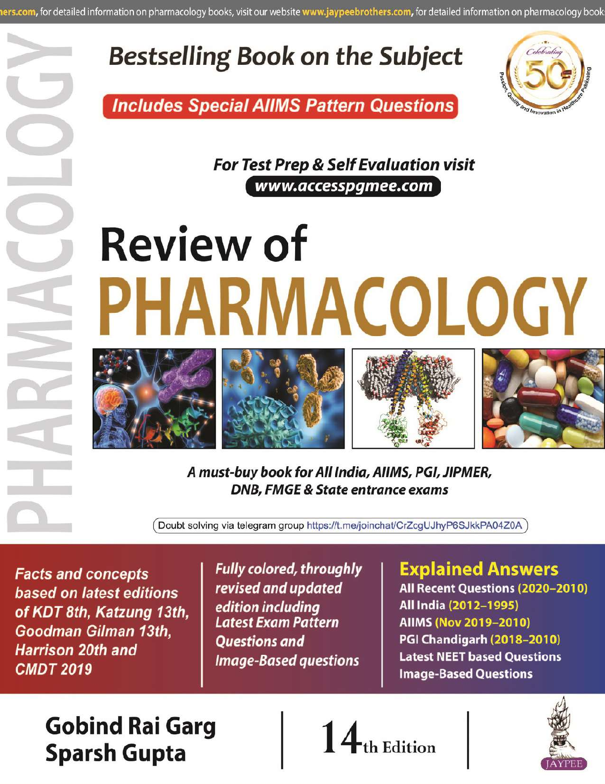 [eBook-PDF] Review of Pharmacology by Gobind Rai Garg and Sandhya Garg ISBN13: 978-9389776836