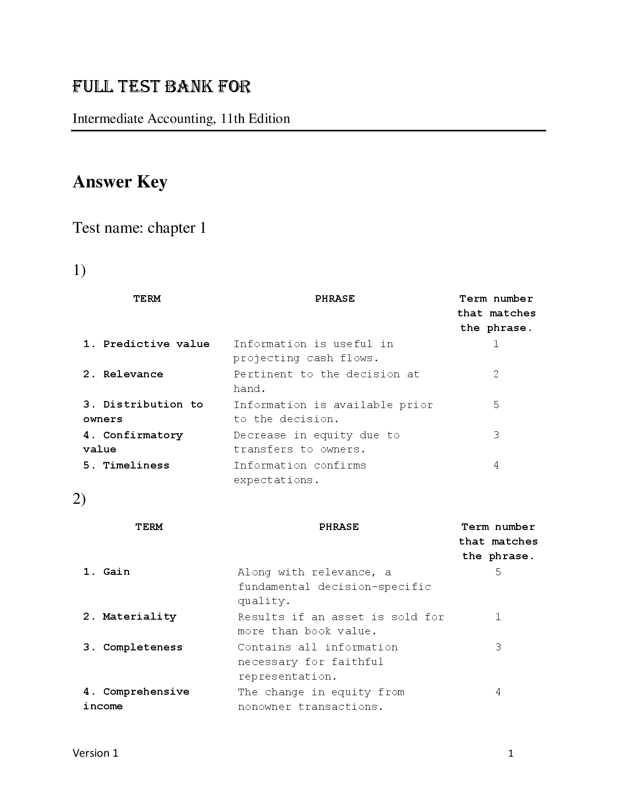 Preview image for Test Bank For  Intermediate Accounting, 11th Edition