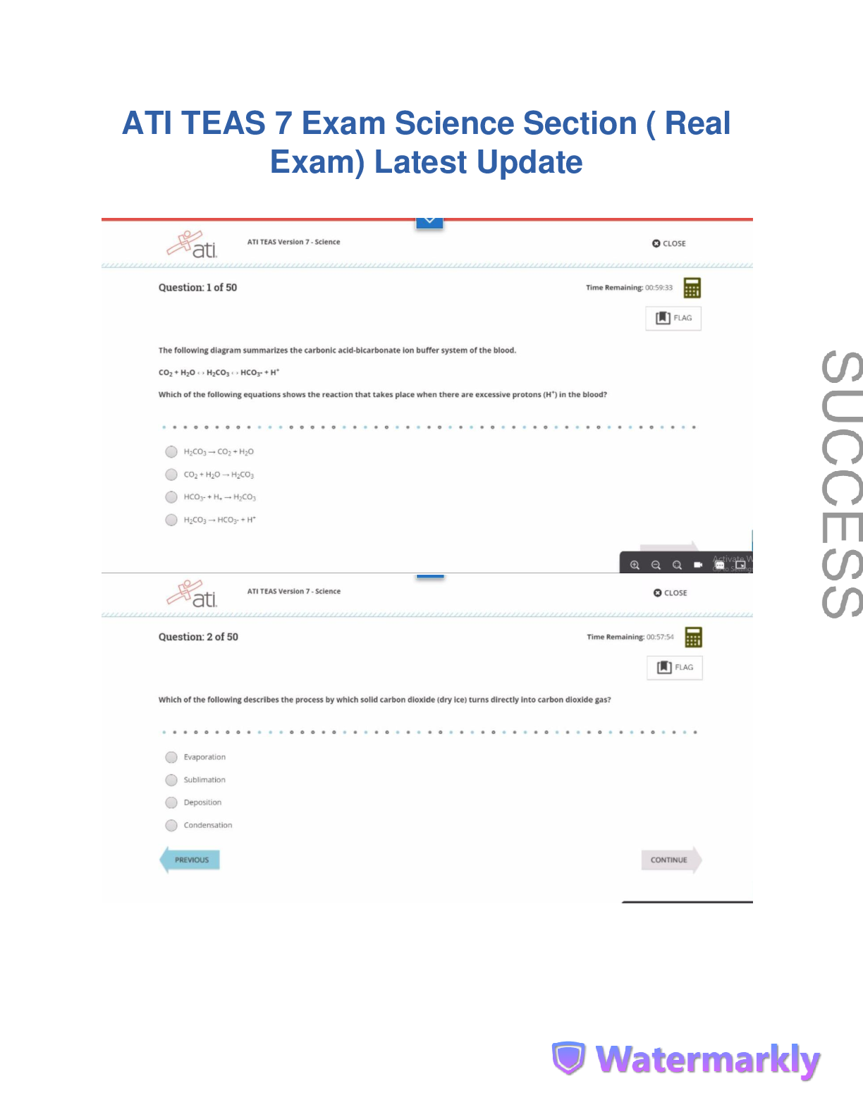 Preview image for ATI TEAS 7 Exam Science Section ( Real  Exam) Latest Update