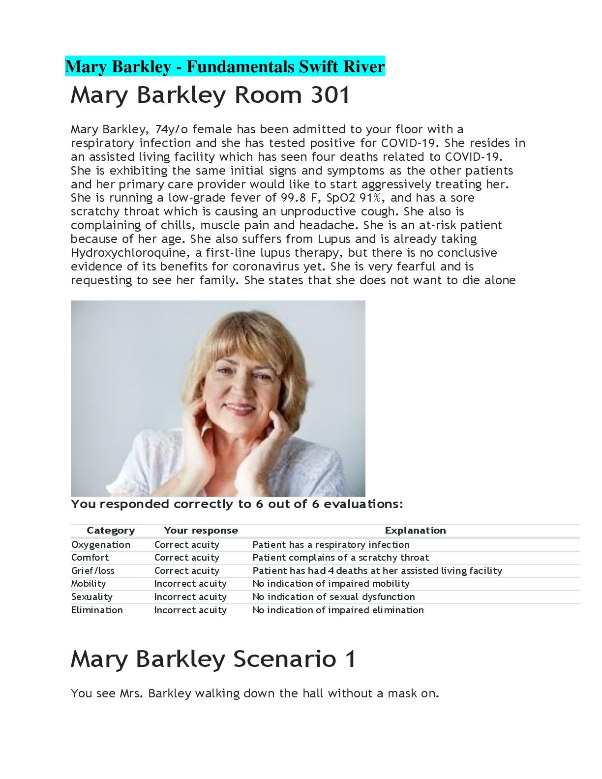 Preview image for Mary Barkley - Fundamentals Swift River Mary Barkley Room 301