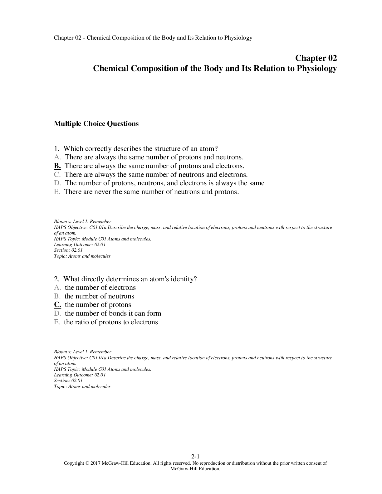 Preview image for Chemical Composition of the Body and Its Relation to Physiology0