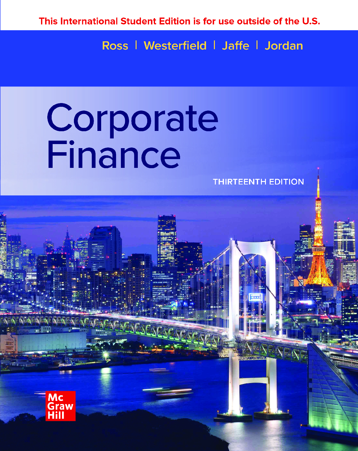 eBook Corporate Finance (ISE) 13th Edition By Stephen A Ross , Randolph W Westerfield , Jeffrey Jaffe , Bradford D Jordan