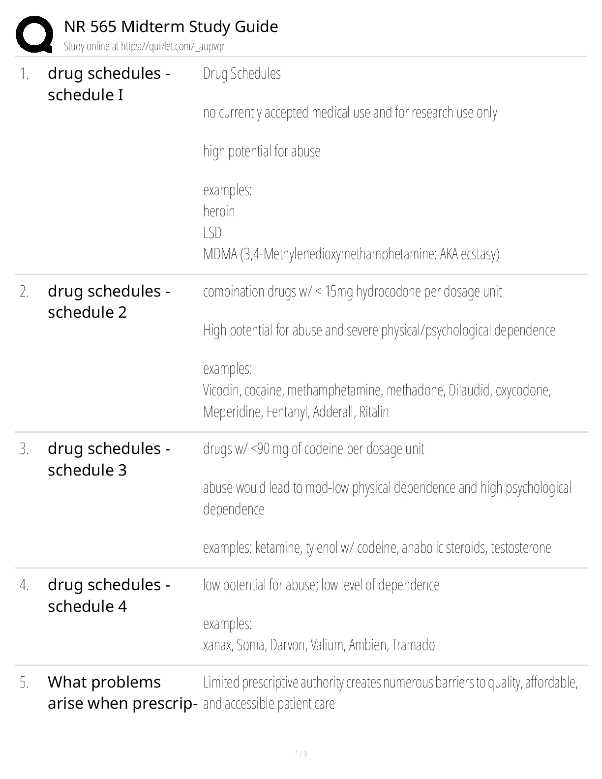 NR 565 Midterm Study Guide