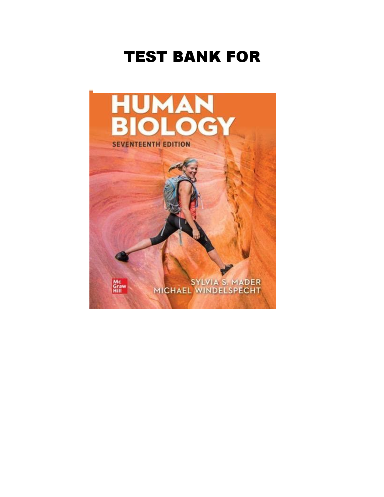 Preview image for Test Bank for Human Biology, 17th Edition, Sylvia Mader, Michael Windelspecht