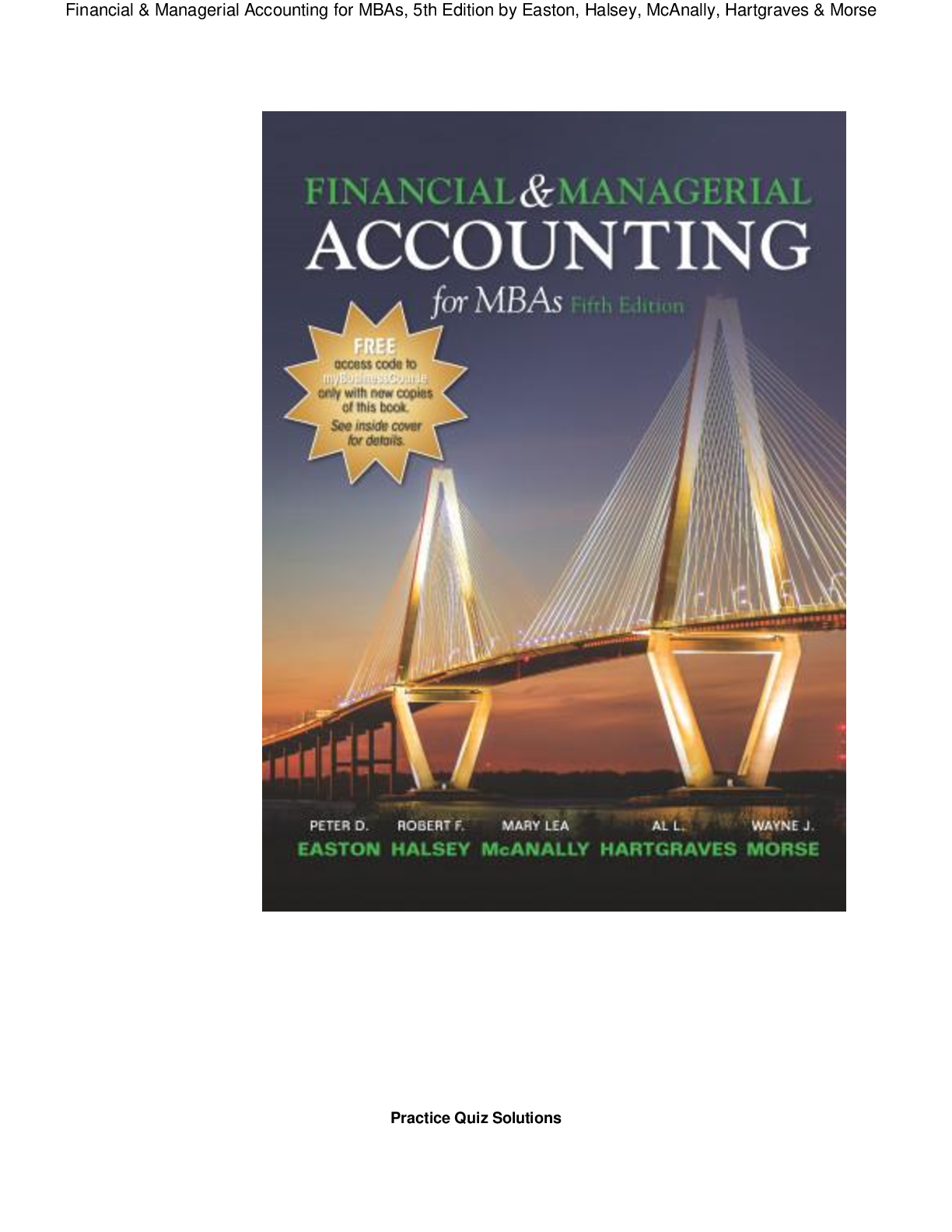 Preview image for Financial & Managerial Accounting for MBAs, 5th Edition by Easton, Halsey, McAnally, Hartgraves & Morse