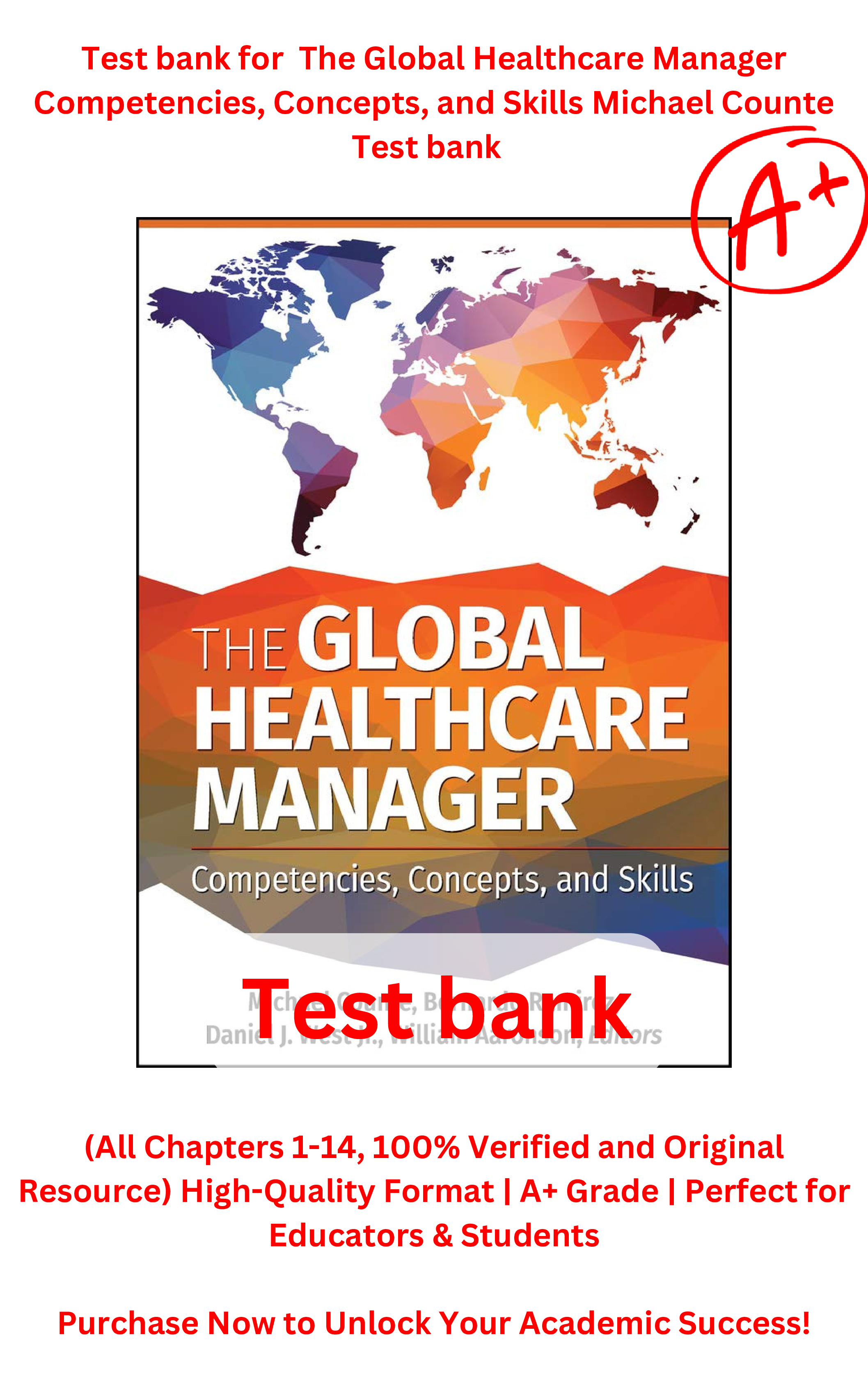 Preview image of The Global Healthcare Manager Competencies, Concepts, and Skills Michael Counte Test bank document