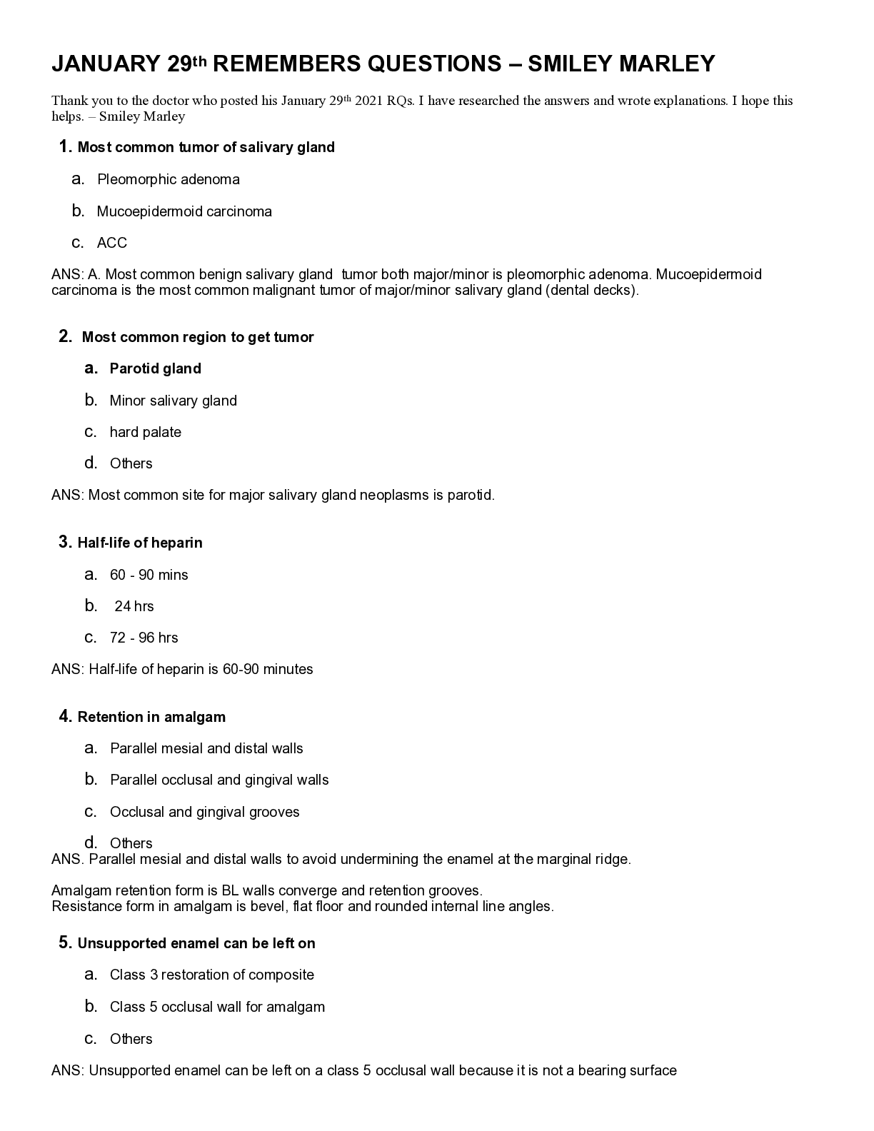 Preview image for Membership of the Faculty of Dental Surgery (MFDS/MJDF) Exam - 247 questions and answers..