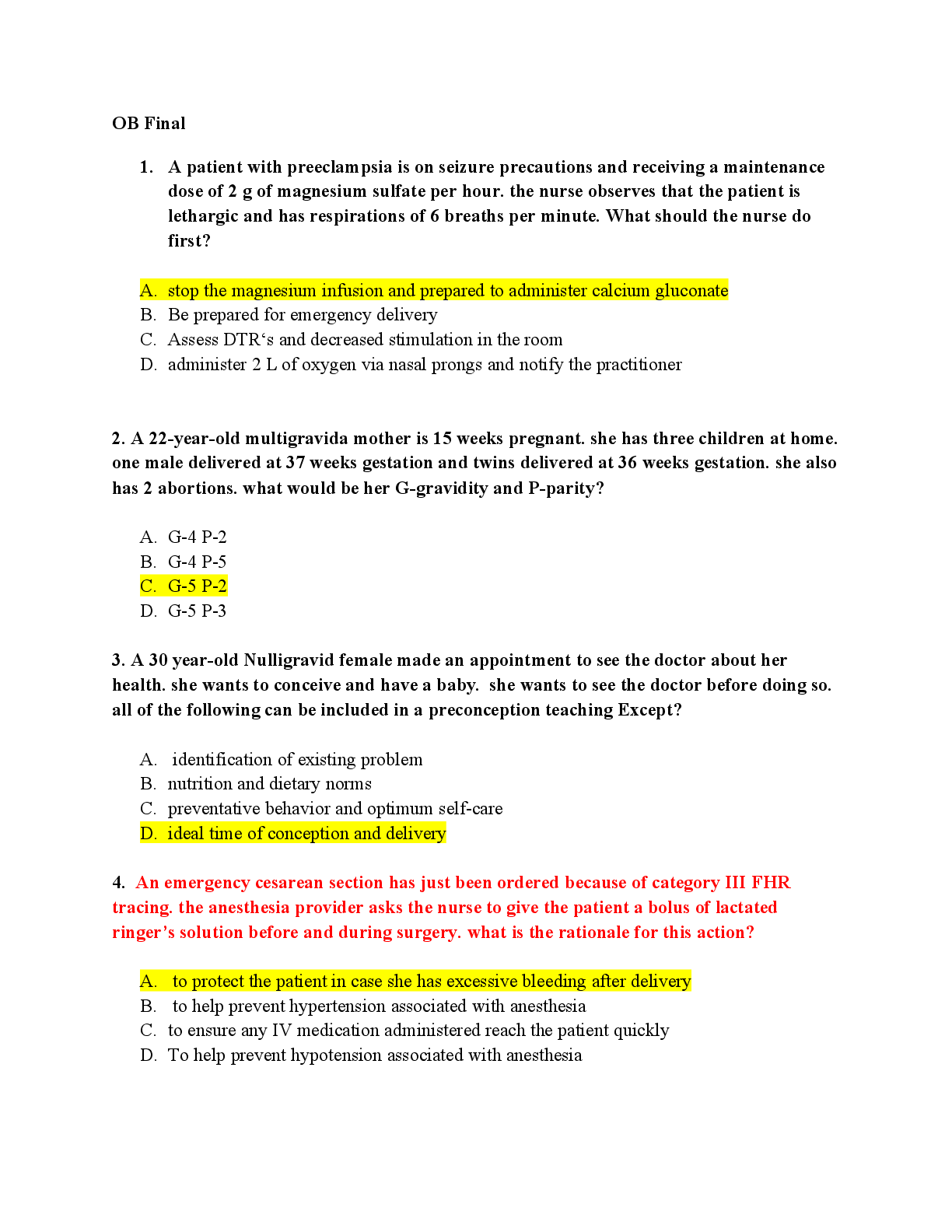 Preview image of Ob Final Exam 2024 - fixed document