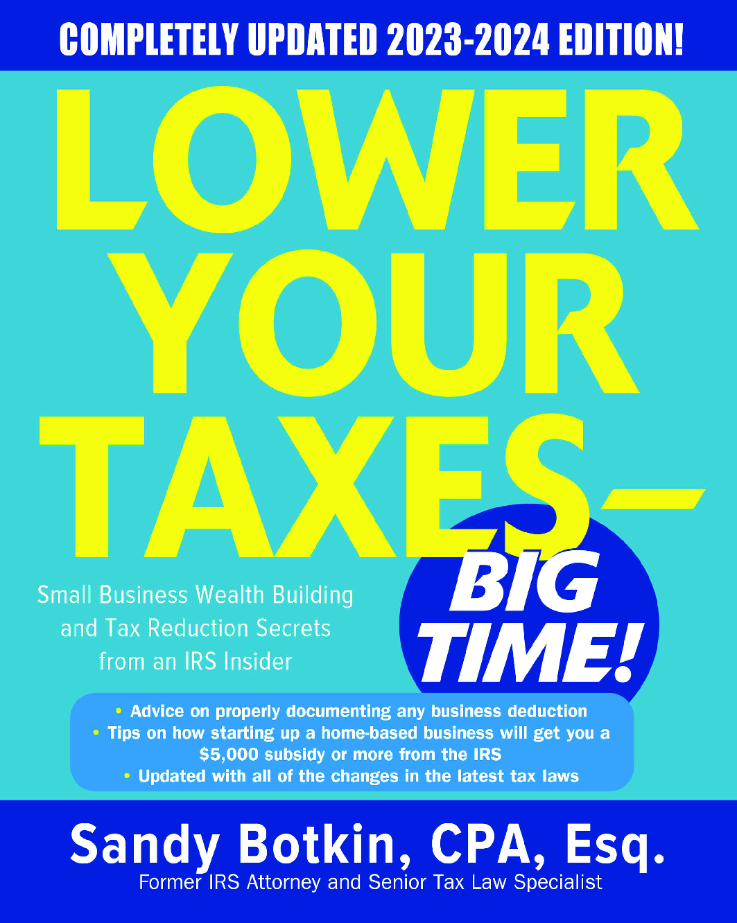 Preview of [eBook] [PDF] Lower Your Taxes - BIG TIME! 2023-2024 Edition By Sandy Botkin