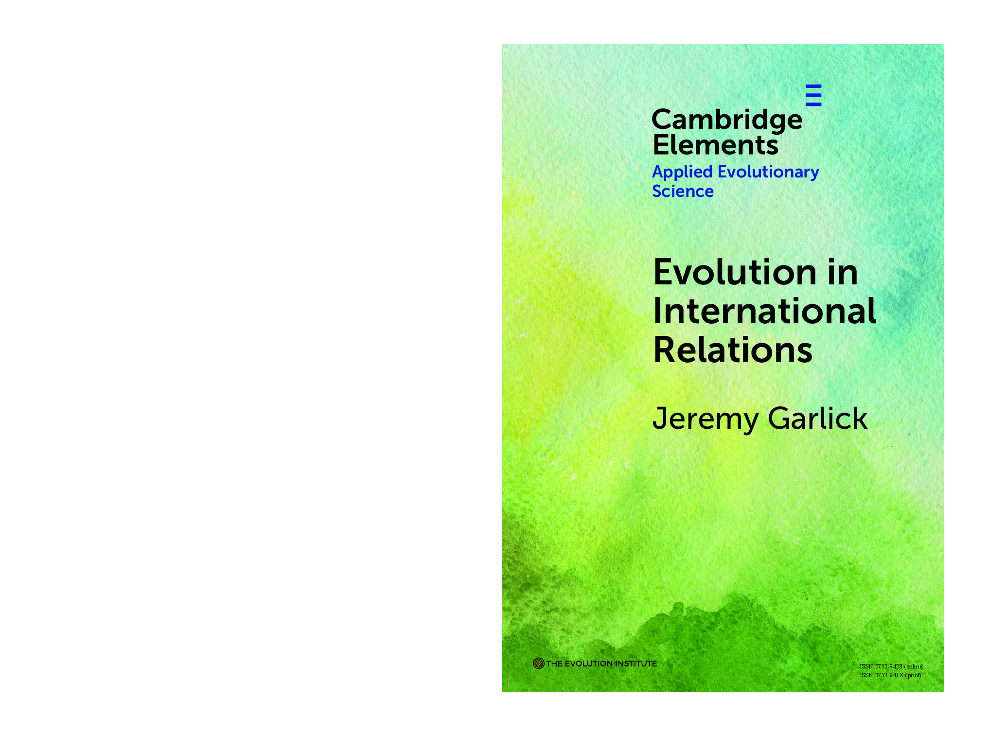 Preview image of eBook Evolution in International Relations (Elements in Applied Evolutionary Science)1st Edition By Jeremy Garlick document