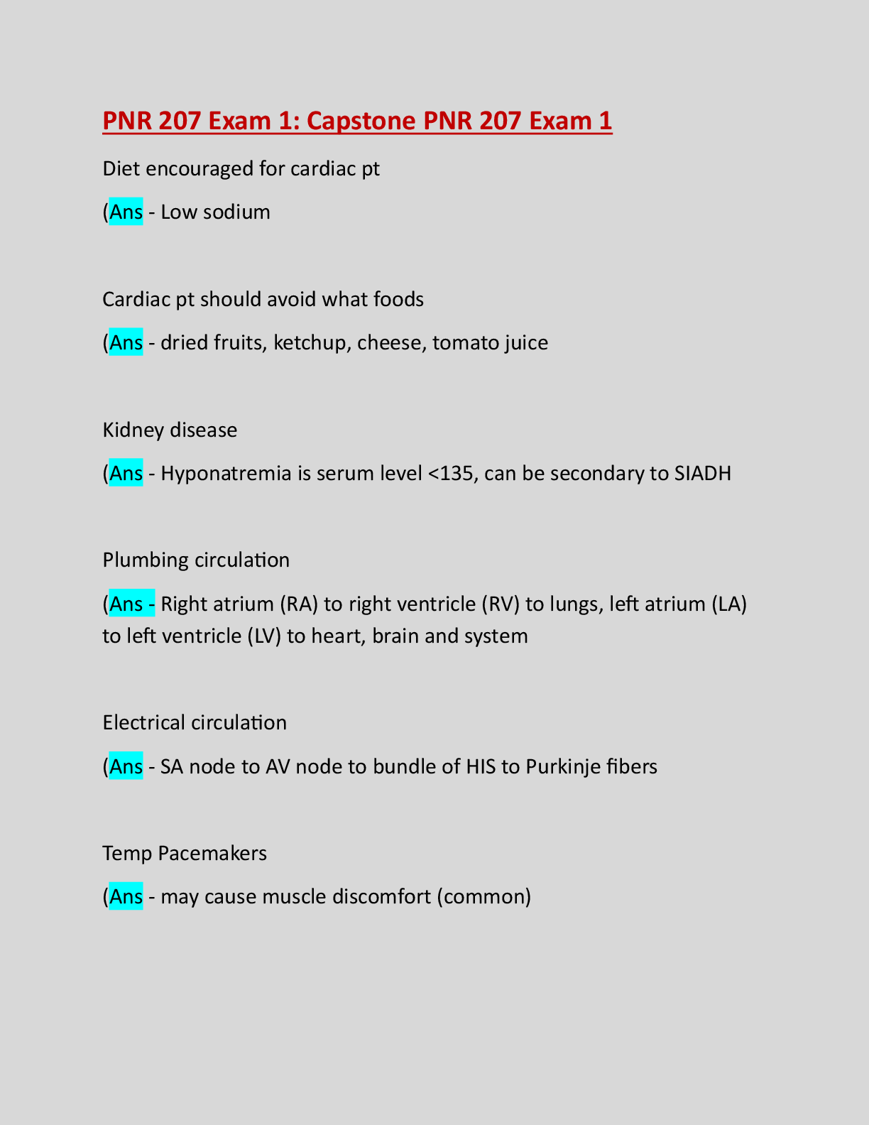 Preview image for PNR 207 Exam 1: Capstone PNR 207 Exam 1: Updated