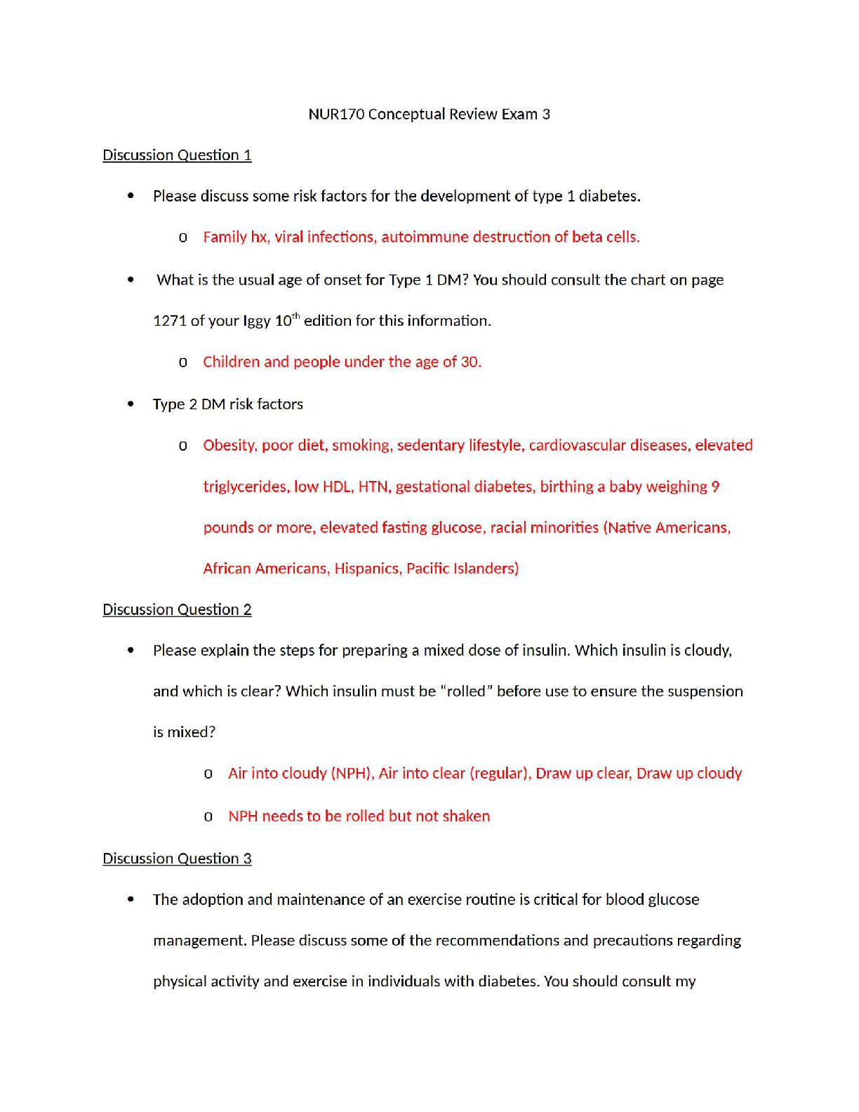 Recommended document preview for NUR 170 Exam 3 Conceptual Review – Galen College of Nursing 2025 Update – Score 100% NEW Version