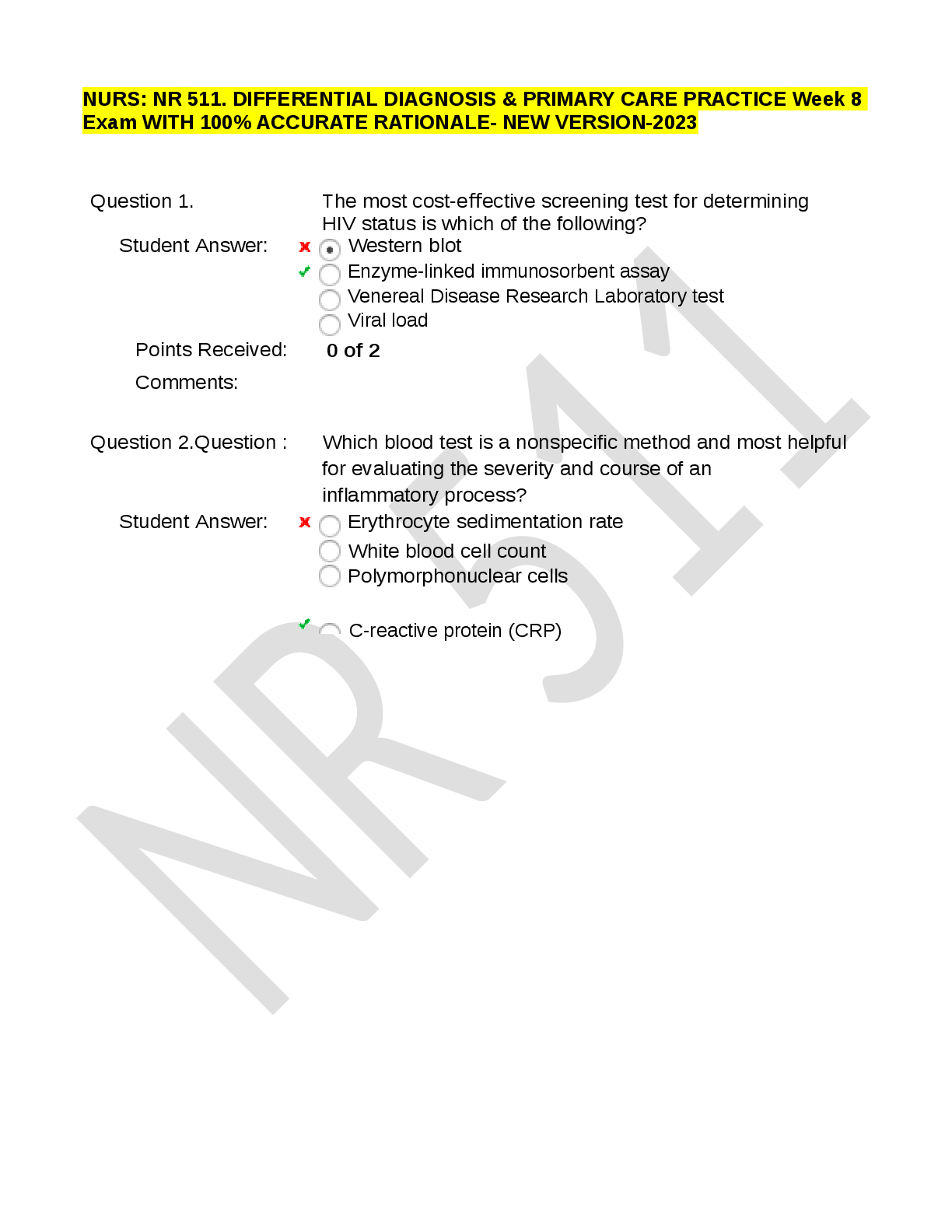 Preview image for NR 511 Week 8 Final Exam.docx