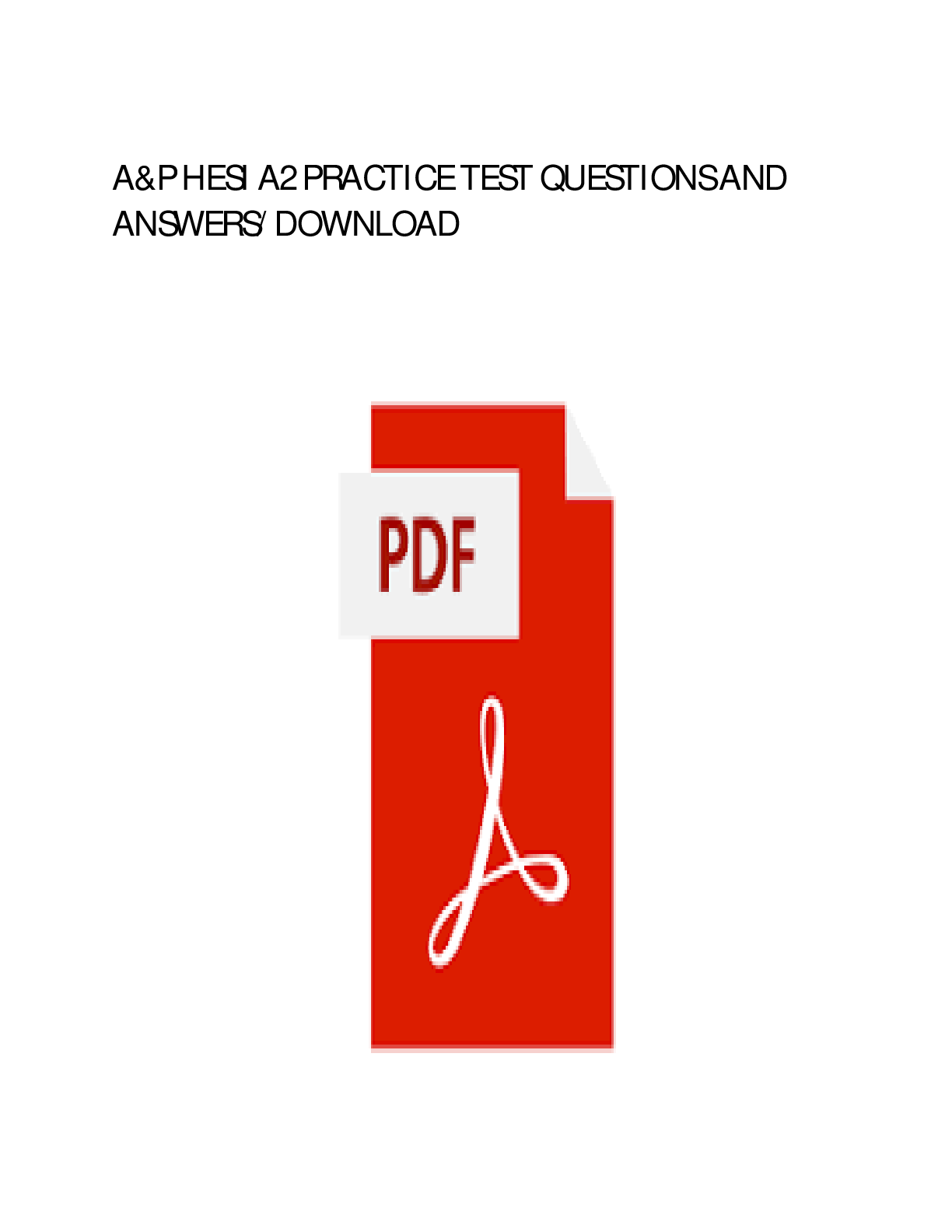 Preview image for HESI A&P PRACTICE QUESTIONS ACTUAL 100 QUESTIONS WITH DETAILED VERIFIED ANSWERS