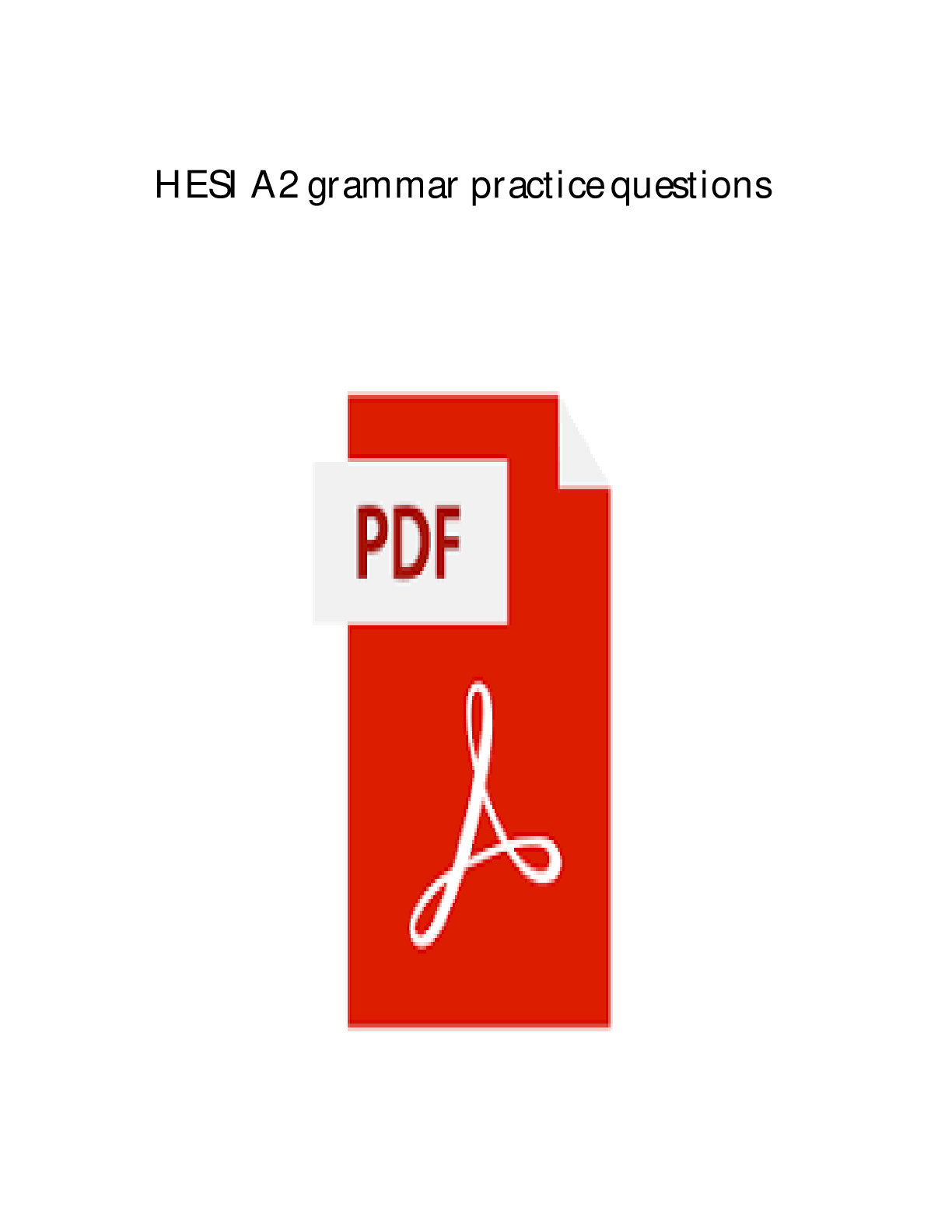 Preview image for HESI GRAMMAR 160 QUESTIONS WITH DETAILED VERIFIED ANSWERS (100% CORRECT ANSWERS) A+