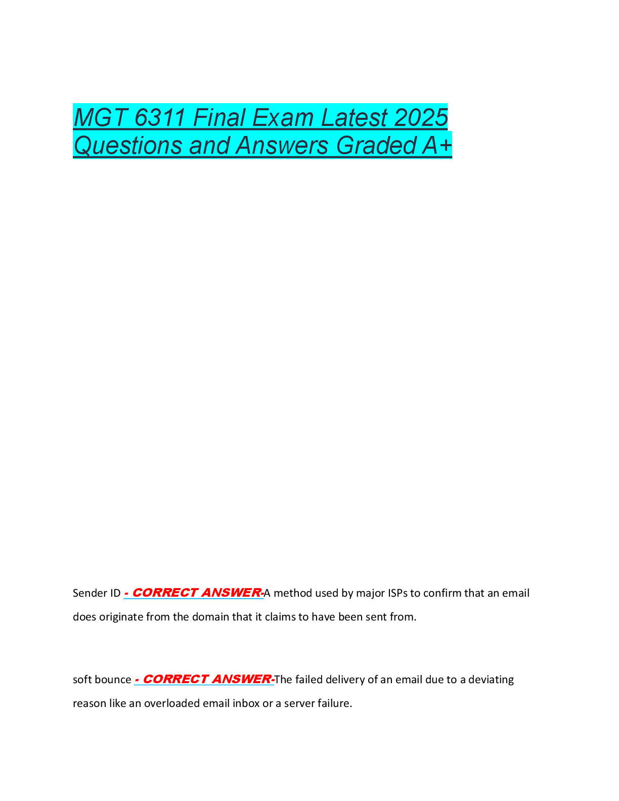 Preview of NURS 1002 Final Exam Latest 2025  Questions and Correct Answers Graded A+